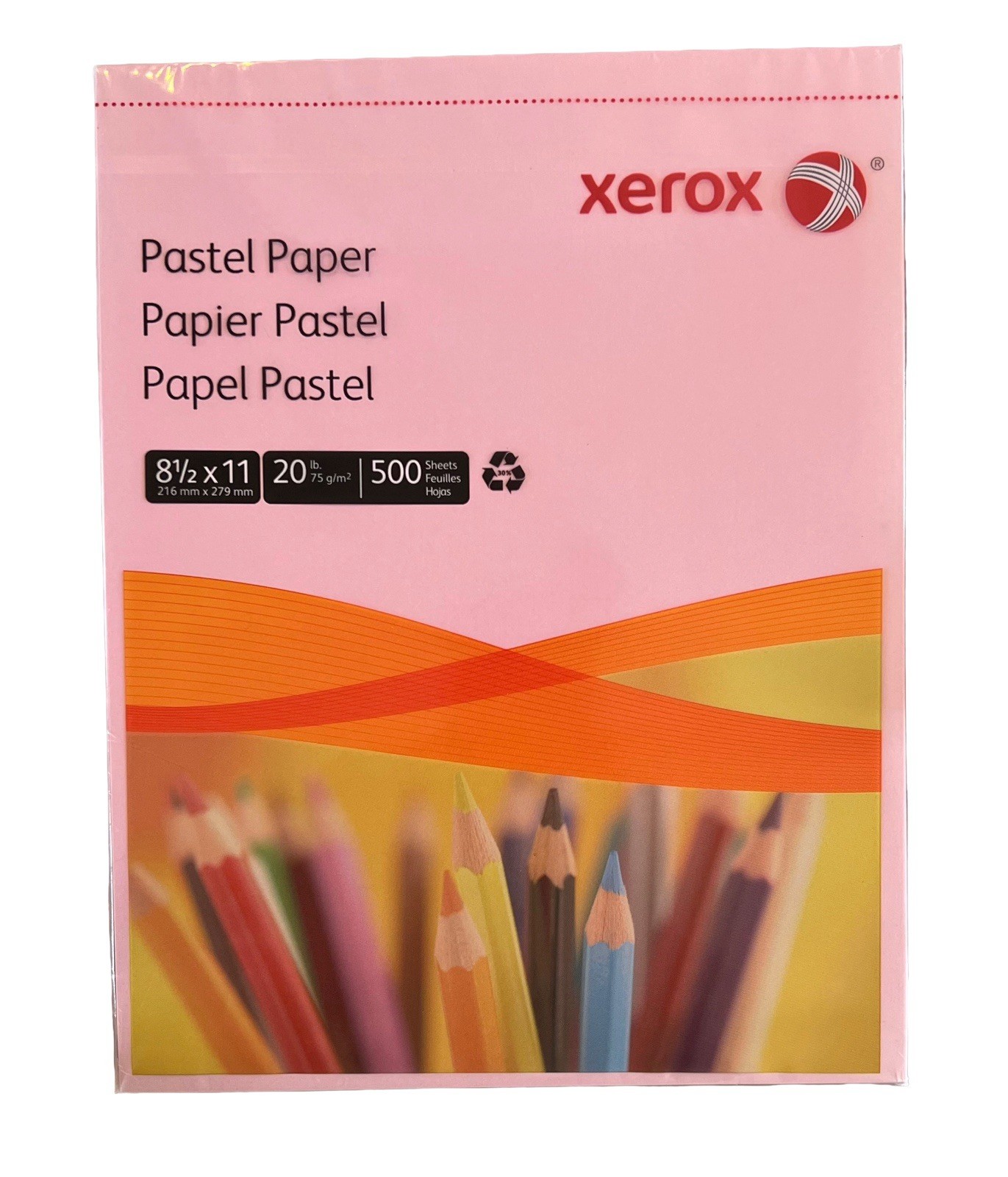 Xerox Multipurpose Colored Paper, 8 1/2″ x 11″, 20 Lb., Pink, Ream Of 500 Sheets