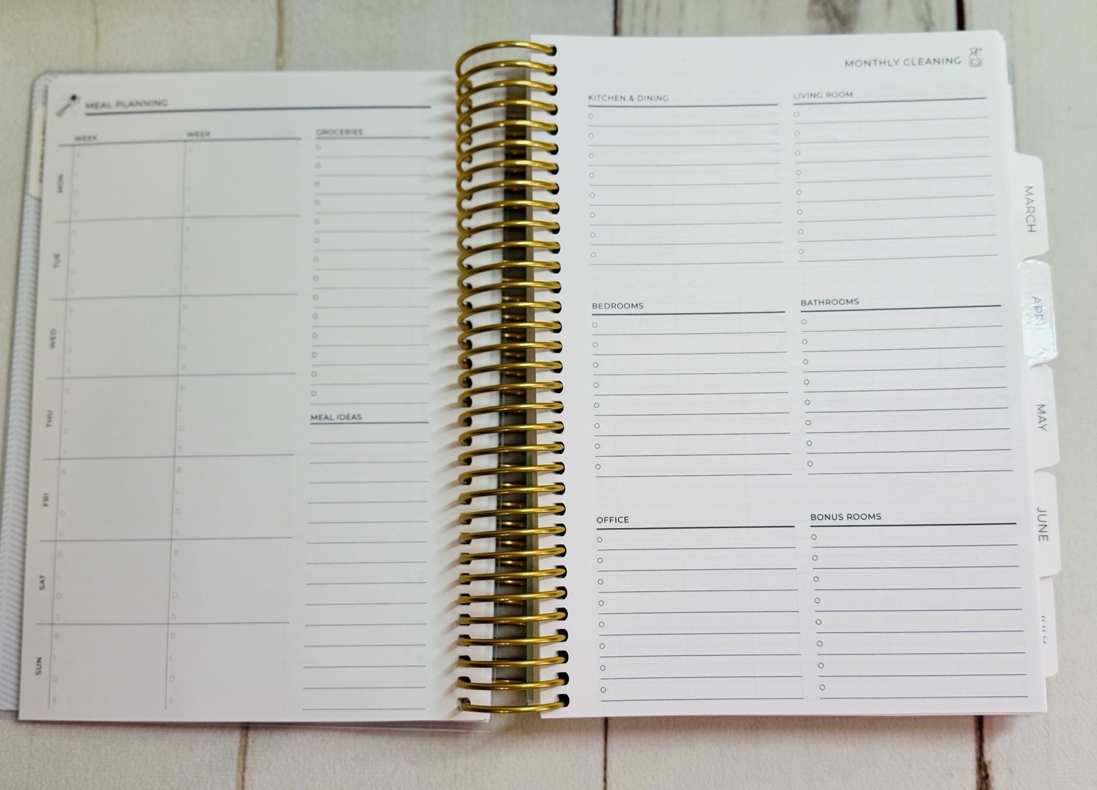 NEW Plum Paper A5 Month Hourly Daily Planner Feb – July 2026 Gold Coil Pink