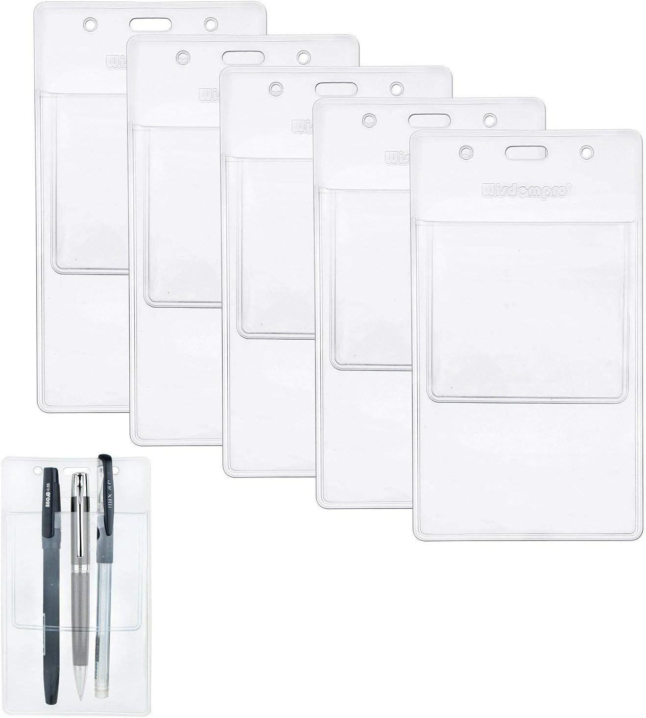 5 Pack Heavy Duty Pocket Protector for Shirts, Lab Coats, Pants – Multi-Purpose-