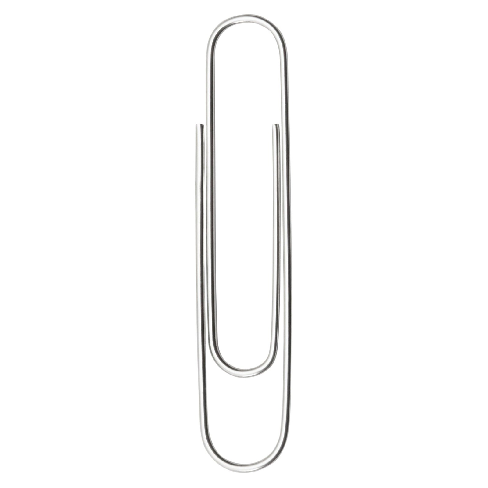 ACCO Paper Clips, Jumbo, Smooth, 100 Clips/Box, 100 Count (Pack of 1), Silver