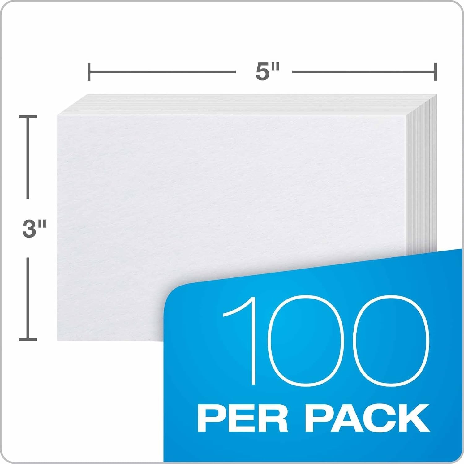 Oxford 30 (1000 PK) Blank Index Cards, 3″ X 5″, White, 1,000 Cards (10 Packs of