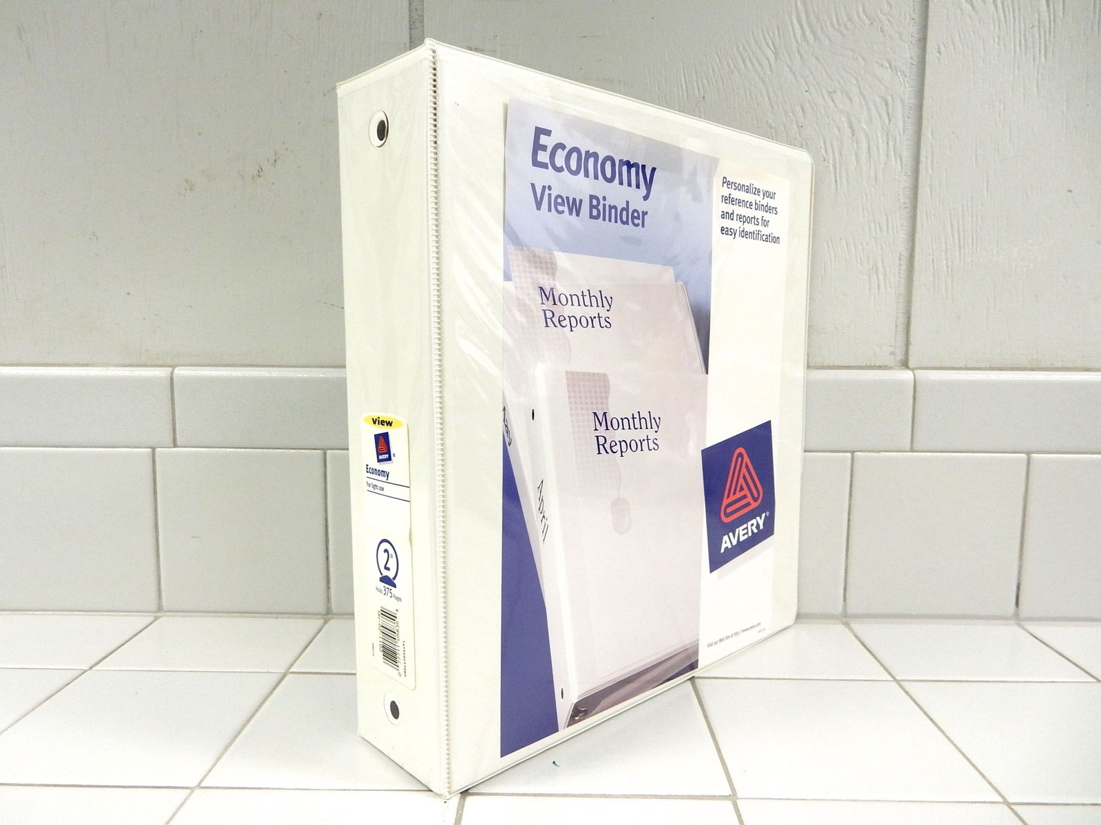 AVERY WHITE 2-INCH *3-RING BINDER* (BUYER GETS 12 BINDERS)