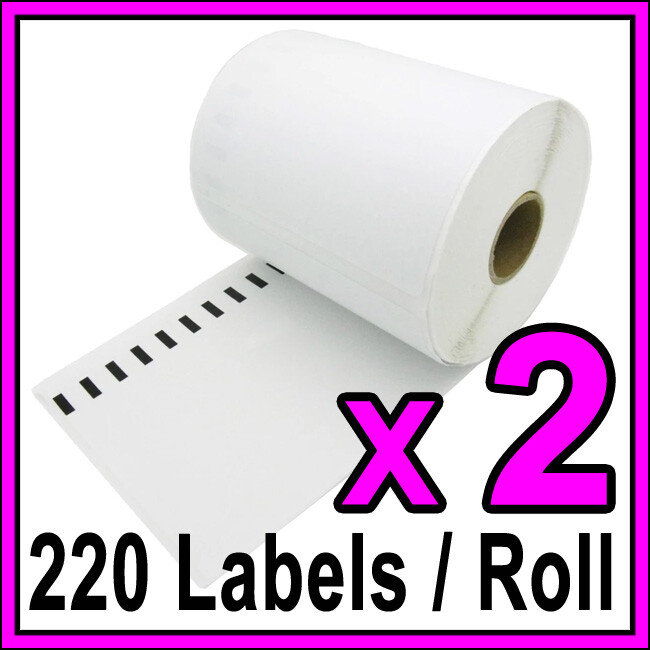 2x Compatible Dymo 0904980 4XL Extra Large Shipping Labels 104 x 159mm SD0904980