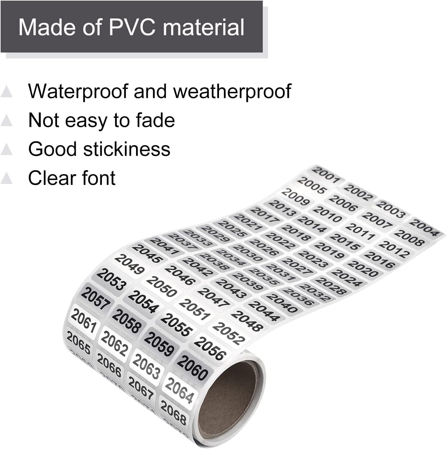 1-10000 Self Adhesive Consecutive Number Inventory Labels Stickers Waterproof