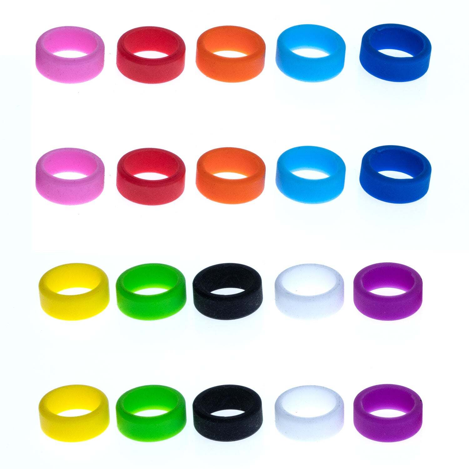 Grifiti Band Joes 1/4 1 x 0.25 inch Mini Silicone Rubber Bands 20 Pack 0.64 inch