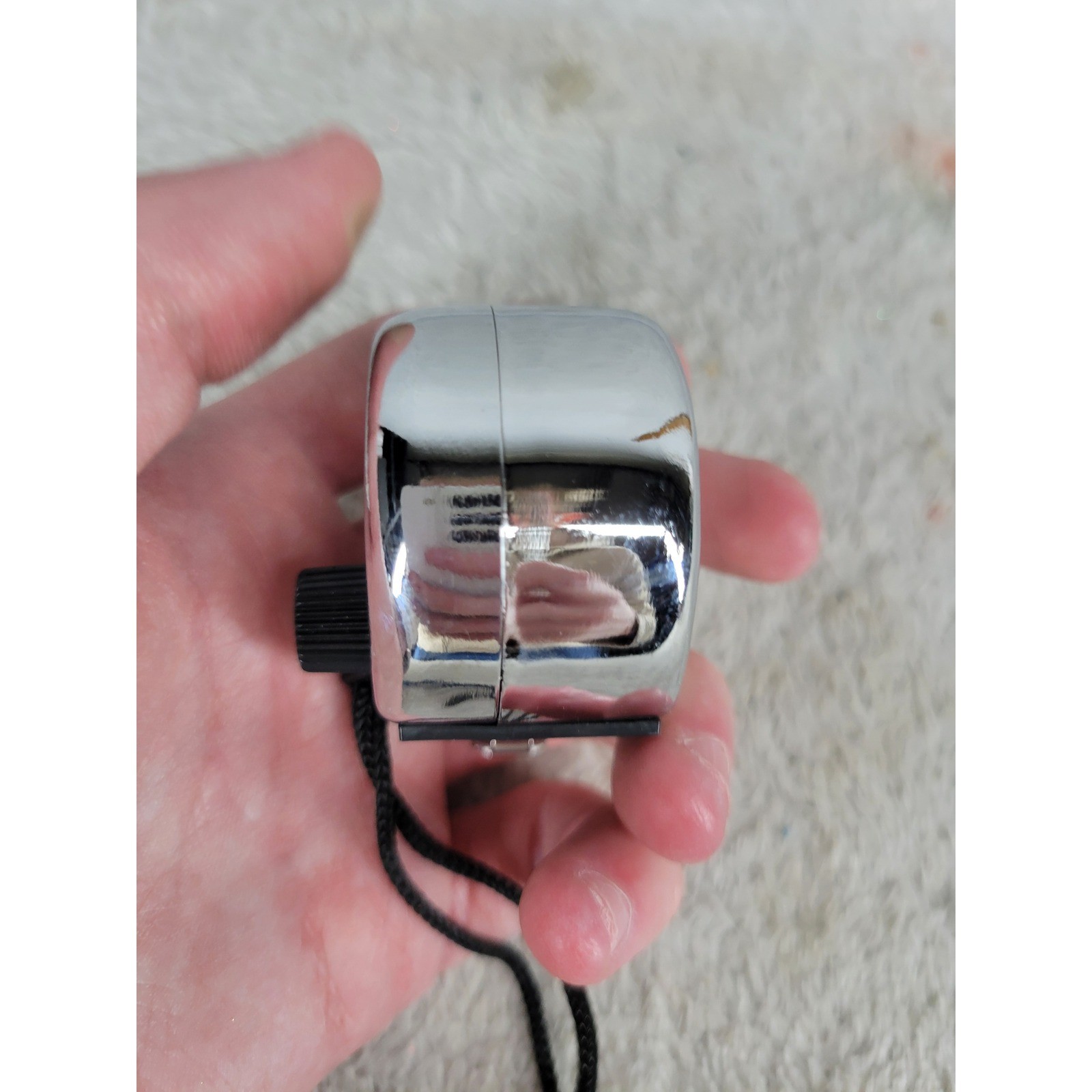 UIC1100 Hand Tally Counter Clicker Metal Chrome 4 Digit