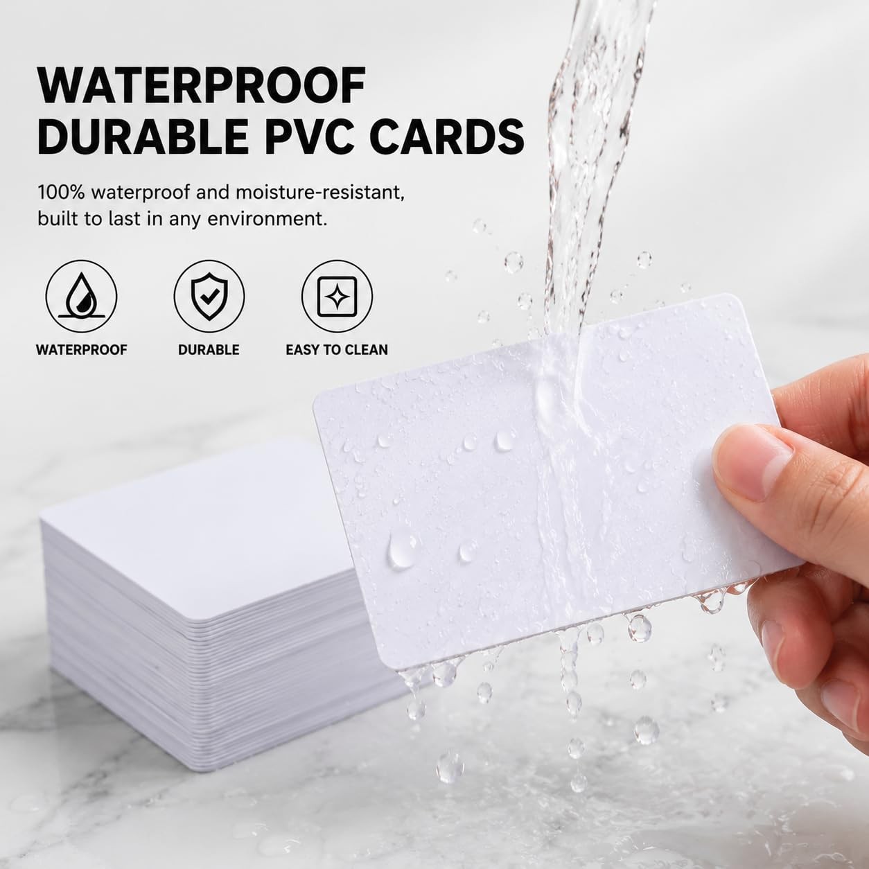 250 Pack Premium Blank PVC ID Cards CR80 30 Mil Credit Card Size White Plasti…