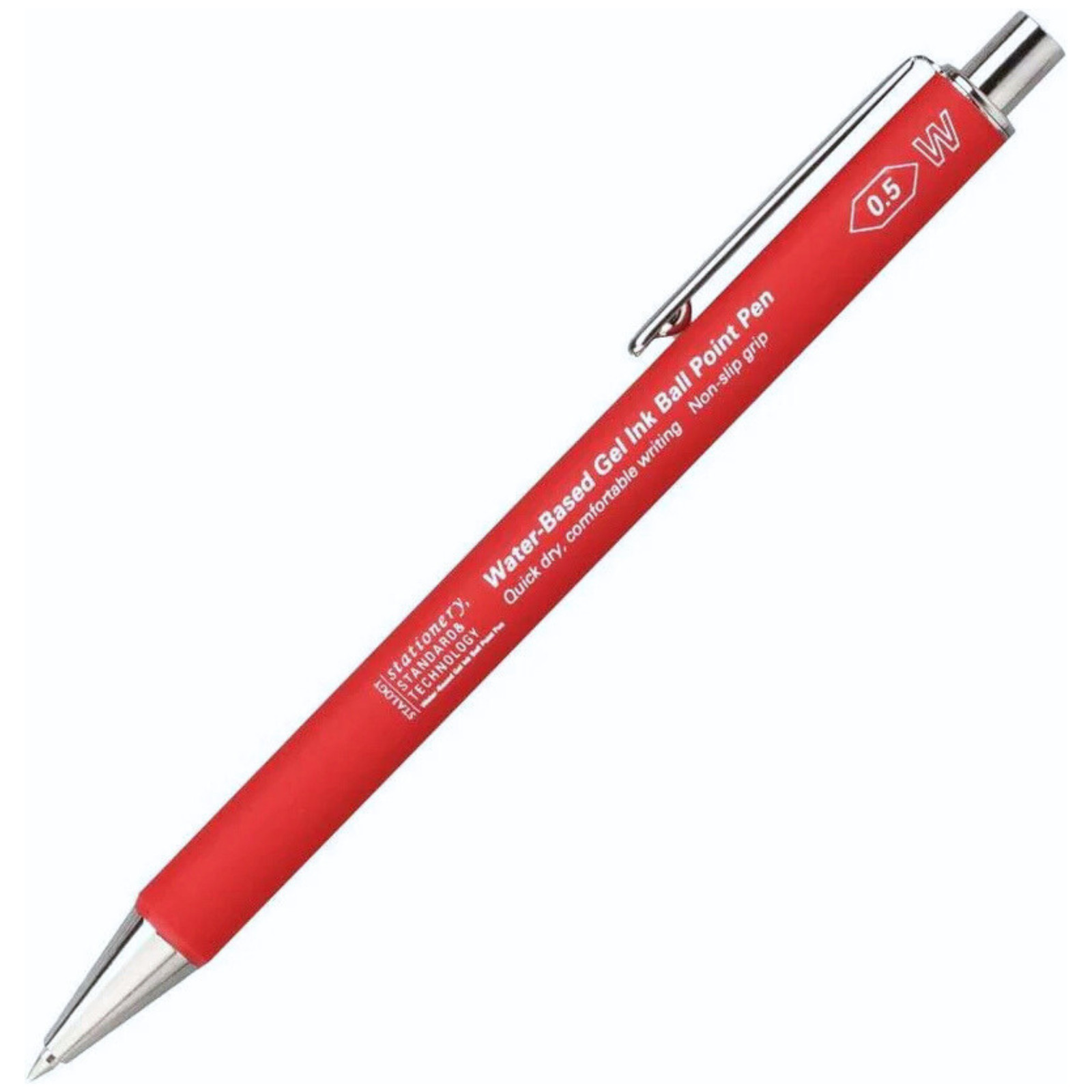Stalogy Water-Based Gel Ink Ballpoint Pen: 5-1/2 in. (Red)