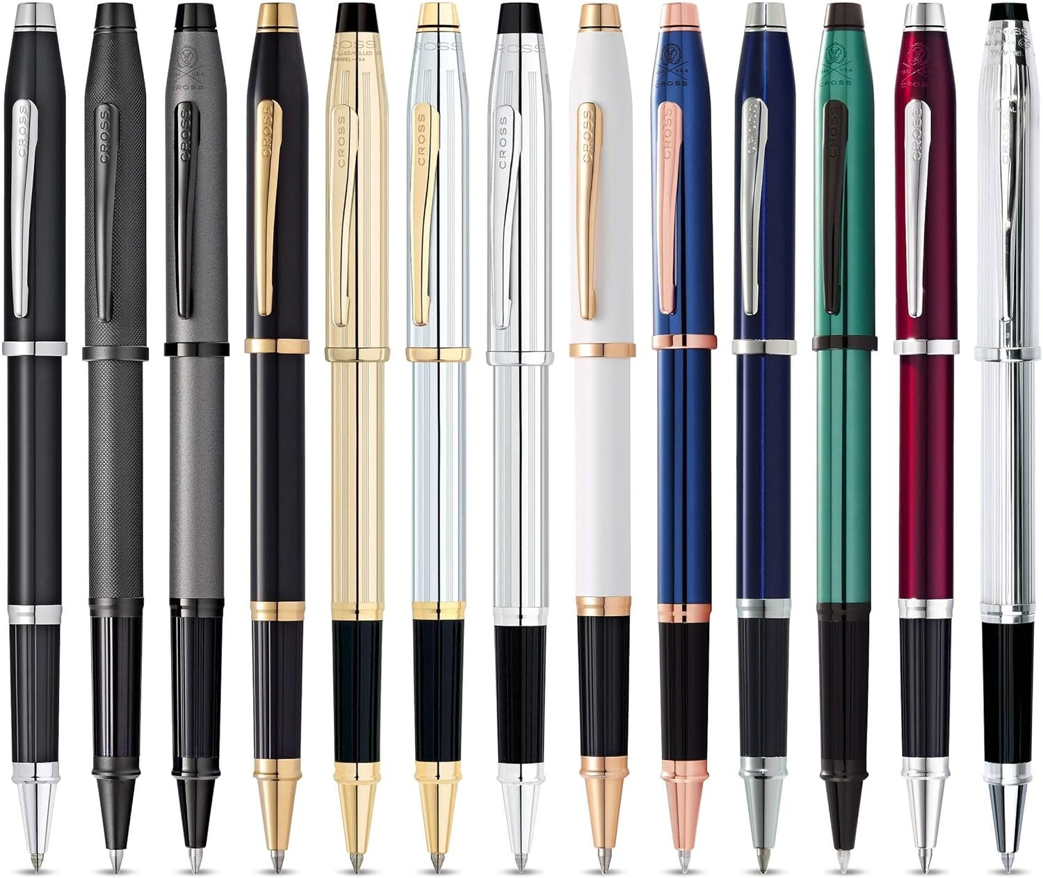 Cross Century II Luxury Medalist Rollerball Pen Black 23KT Gold Plated Trim Gift