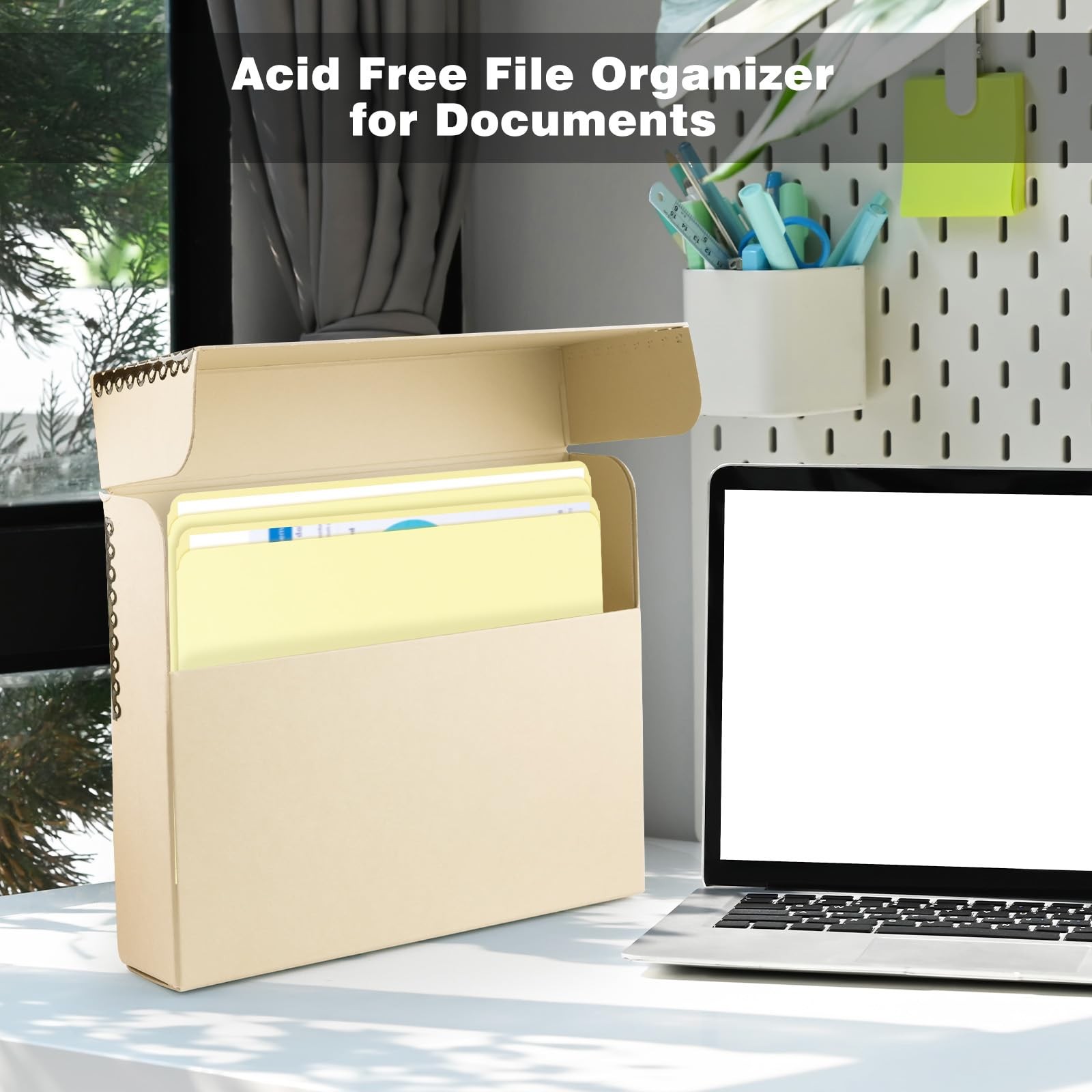 Archival Letter File Folders 9.5×11.75 Acid-Free Light Tan 50Pack