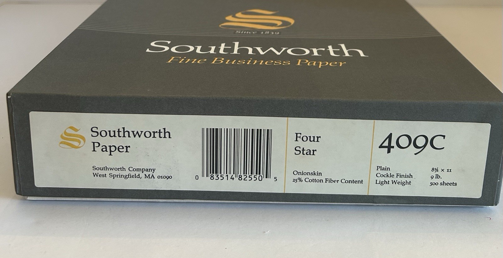 Set Of 100 Sheets ~ Southworth 409C Paper ~ OnionSkin 8 1/2 X 11 ~ Cockle Finish