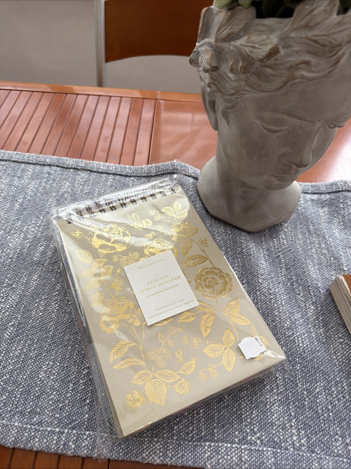Rifle Paper English Rose Desktop Spiral Notepad 200 Pages New Sealed