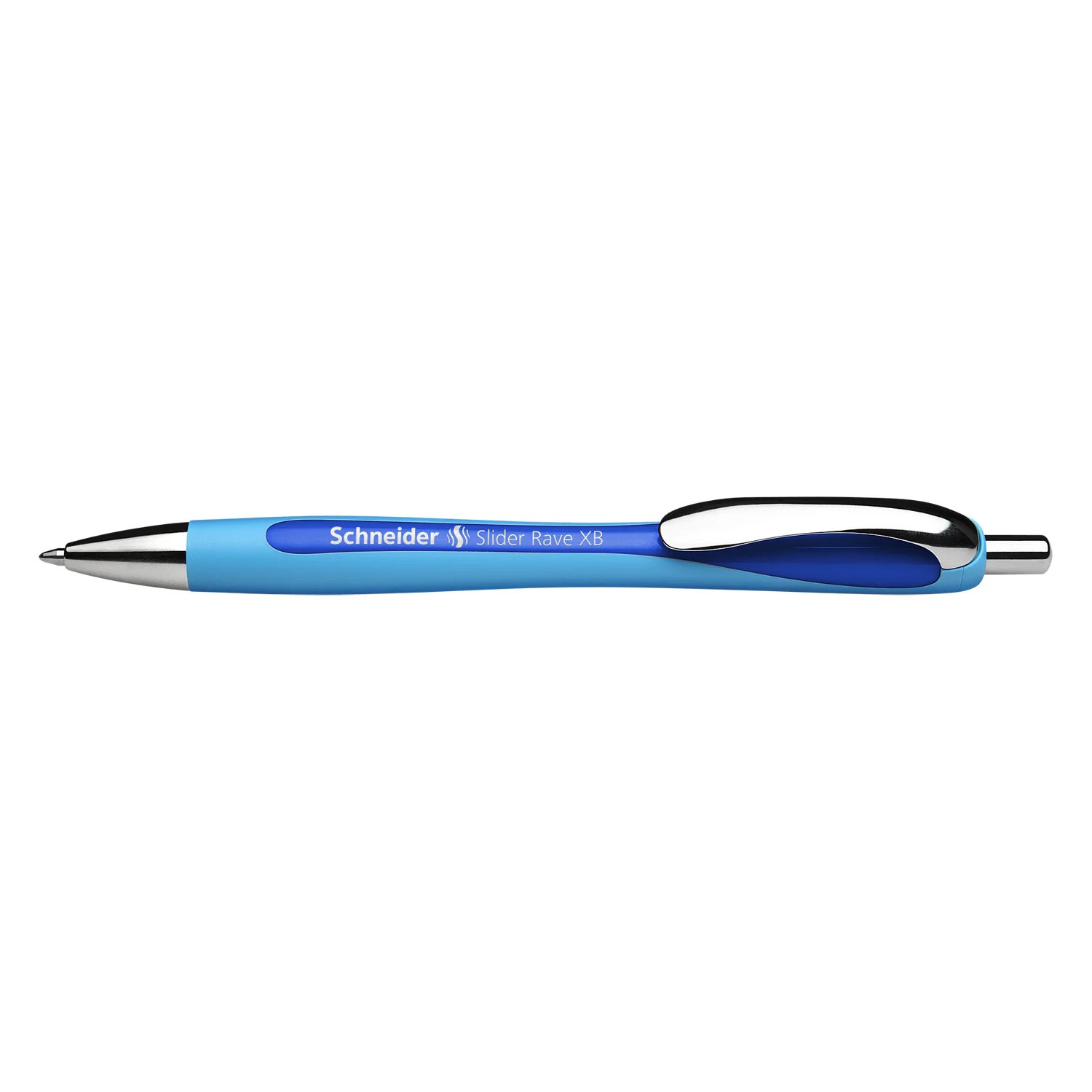 Schneider Slider Rave Retractable Viscoglide Ballpoint Pen, Blue XB