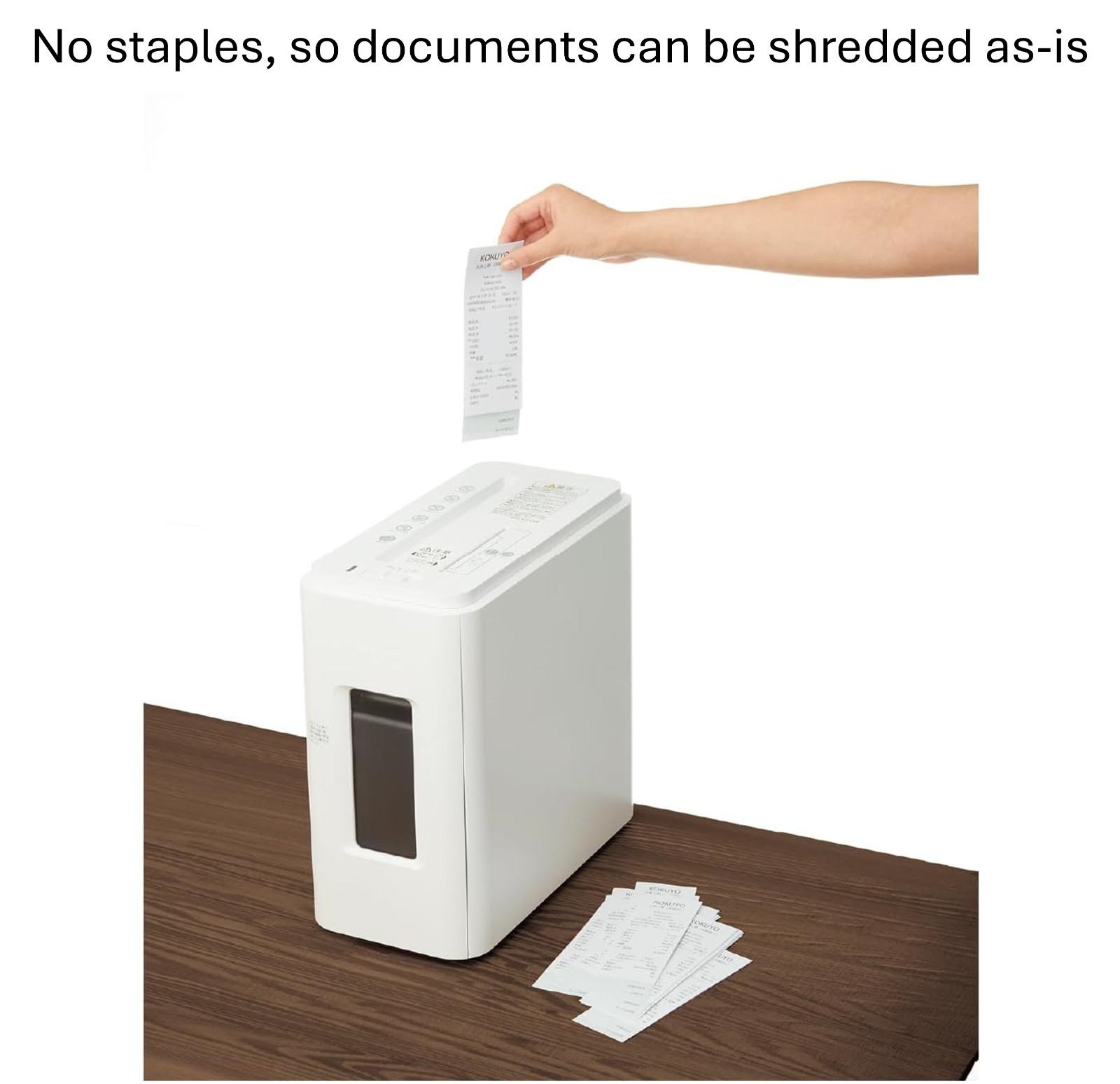 stapleless stapler harinacs press holeless for 5 sheets binding white japan