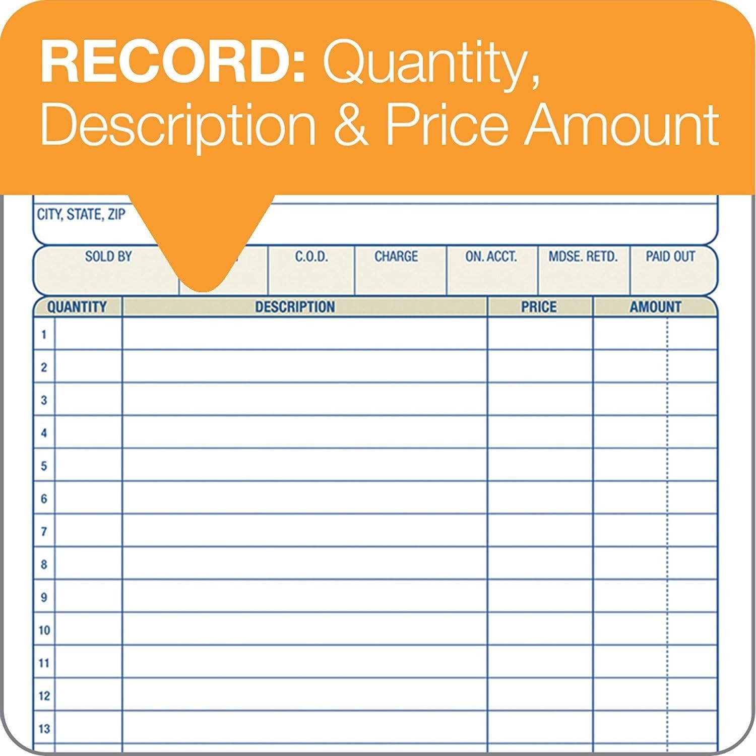 20 Pack Adams Sales Order Book, 2-Part, Carbonless, White/Canary 5-9/16 x 8-7/16