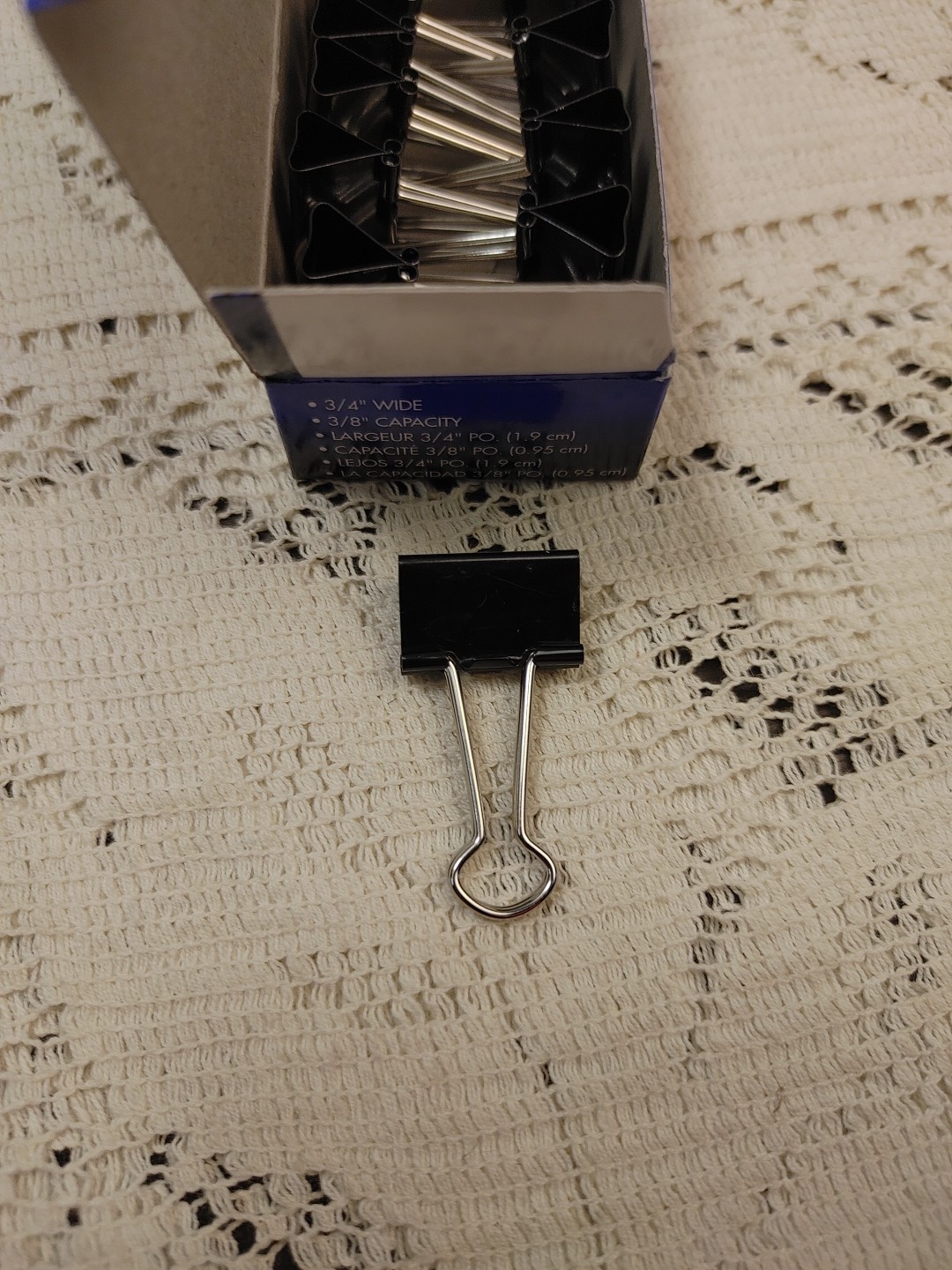 12 Pkgs. Binder Clips Small Black 12 Pack Set Tempered Steel NEW! 144 TOTAL!