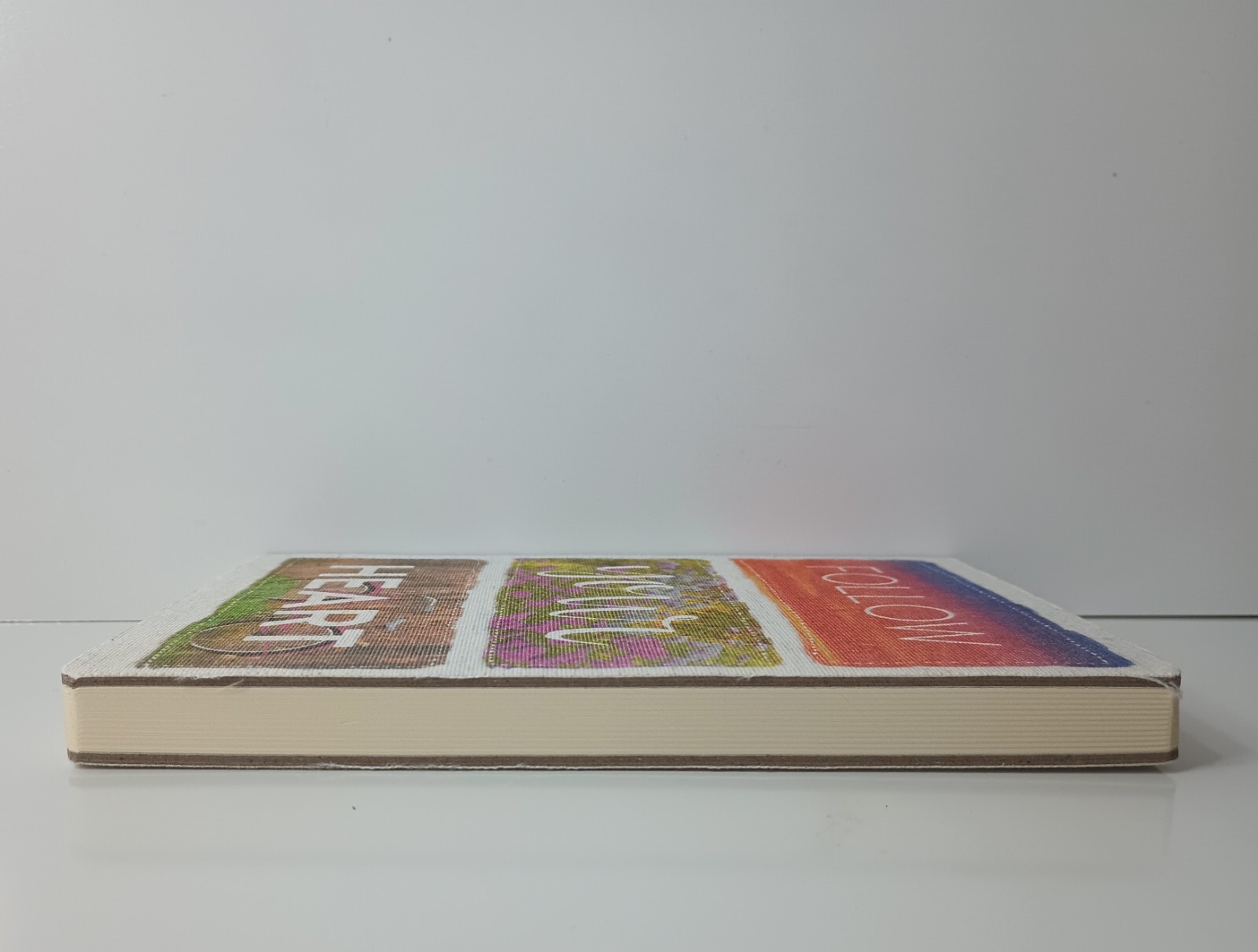 Follow Your Heart Notebook Fabric Cover 5.5″x7.63″ 96 Sheets Paper Lined 2013