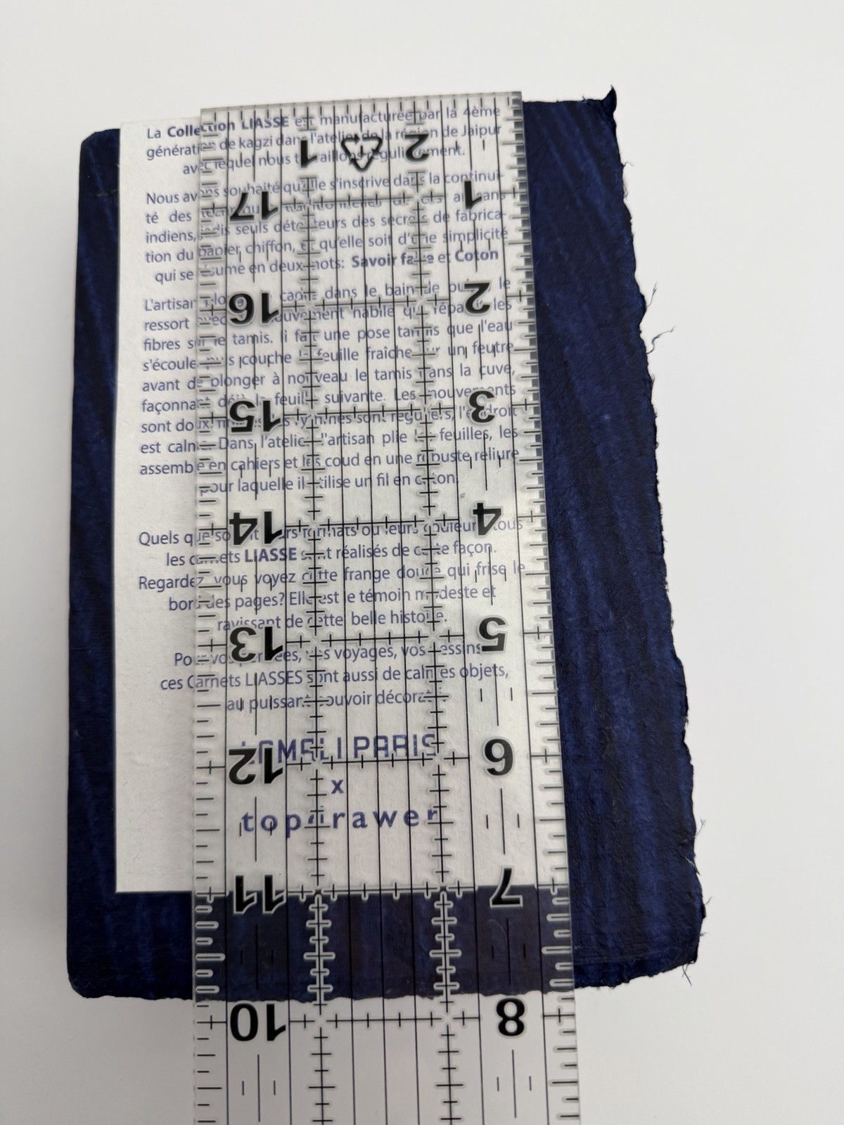 Lamali Paris TopDrawer Medium Notebook Journal Cotton Sewn Bound Indigo Handmade