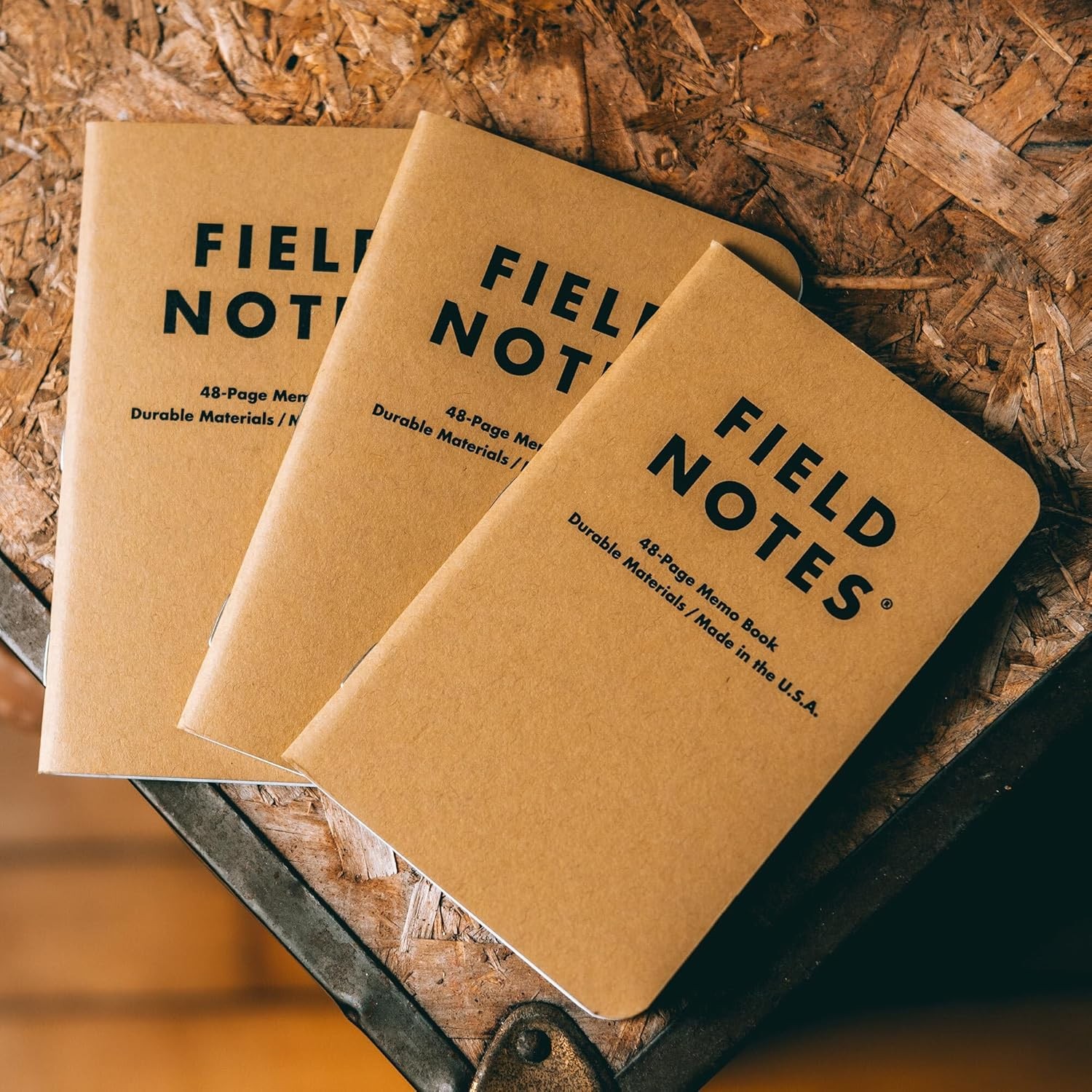 Field Notes: Original Kraft 3-Pack – Mixed Paper (1 Graph/Grid, 1 Ruled/Lined, 1