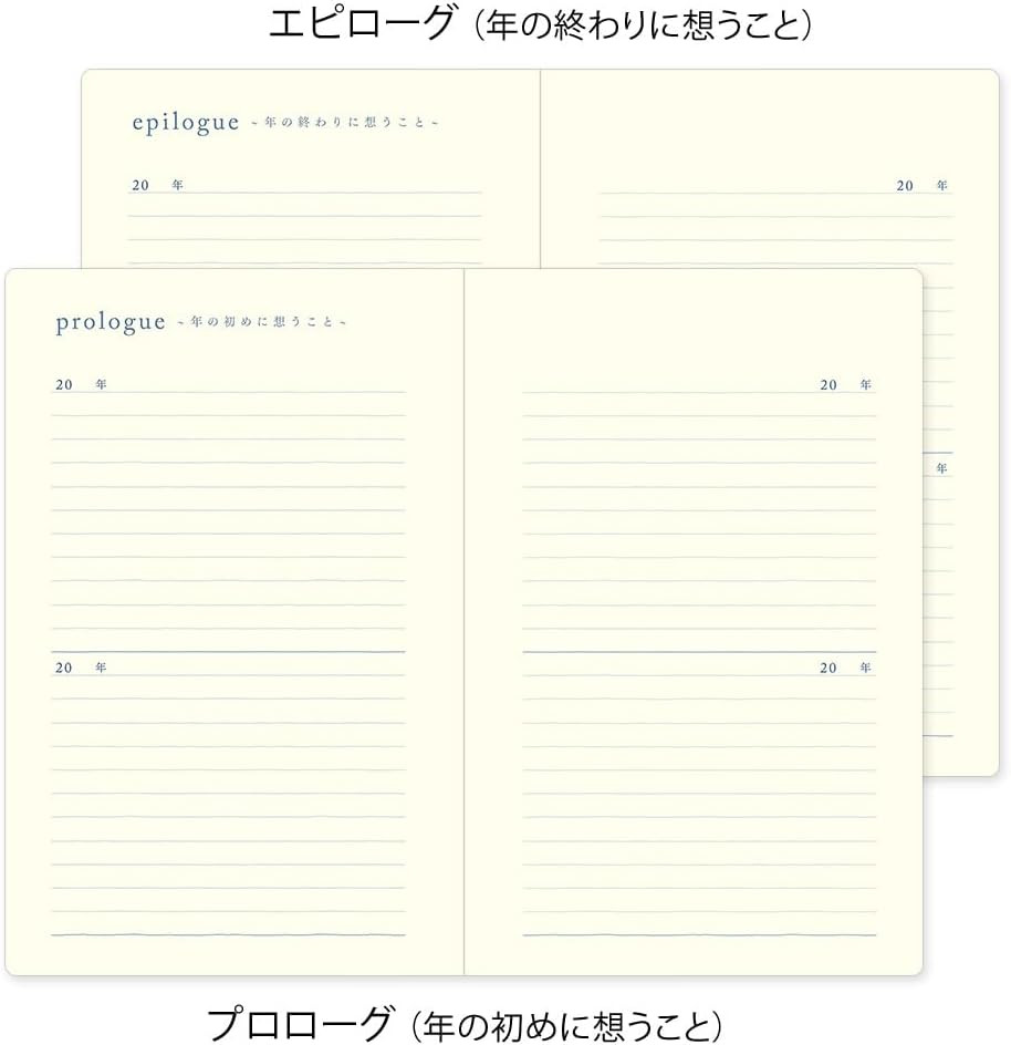 DESIGNPHIL 12397006 Diary, 10 Years Consecutive Door, Navy Blue