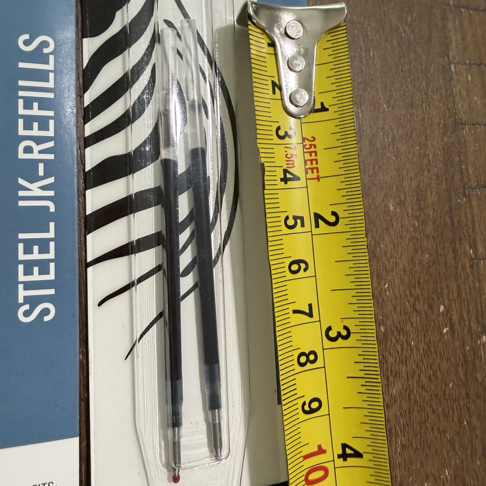 5 Packs of 2 Zebra Steel JK Refills Black Gel Ink Medium Point 0.7 mm Fits G-301