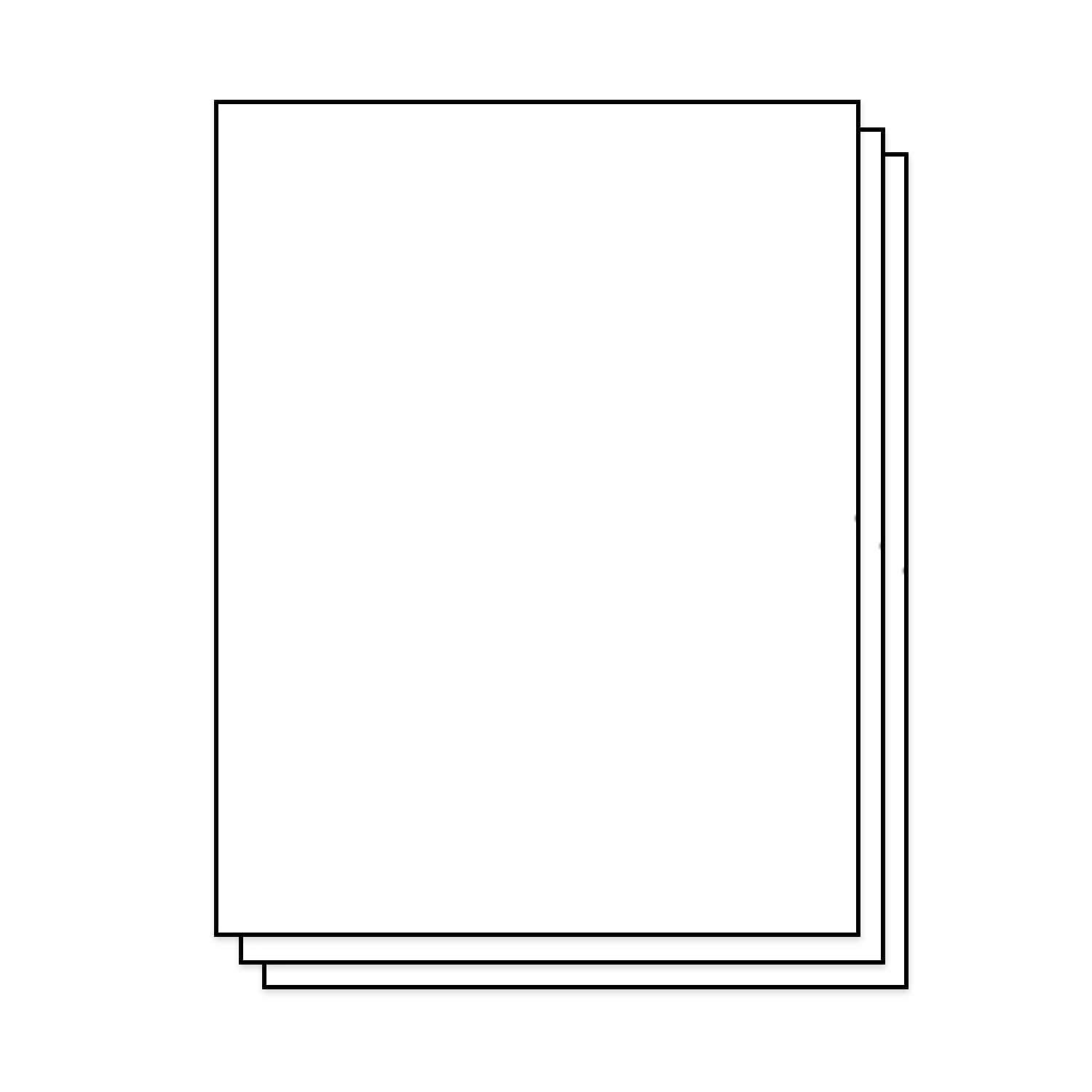 8.5×11 Full Sheet Shipping Address Blank Labels Self Adhesive Round Laser inkjet