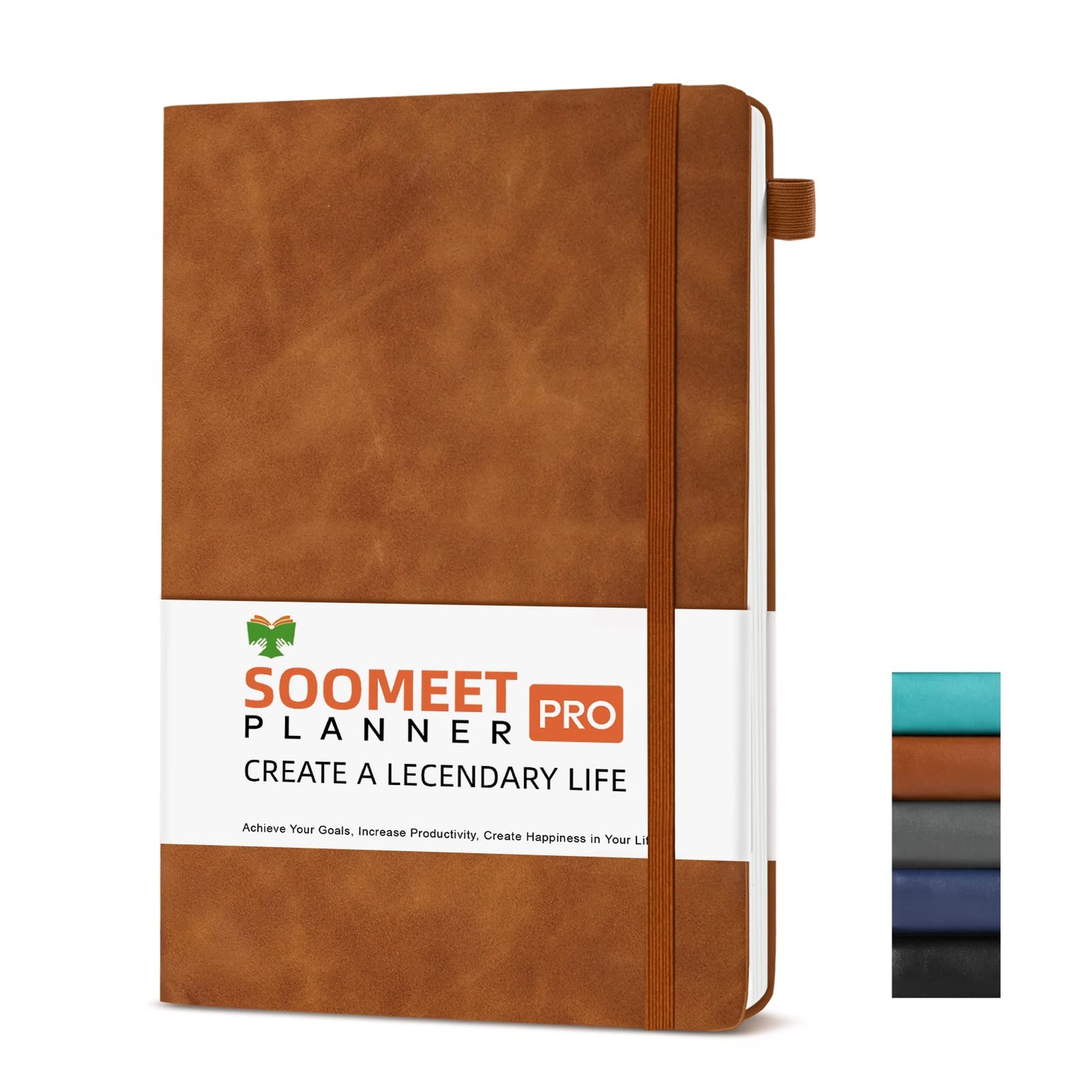 Lined Journal Notebook, 200 Pages, Leather Hardcover Notebooks, A5 College Ru…