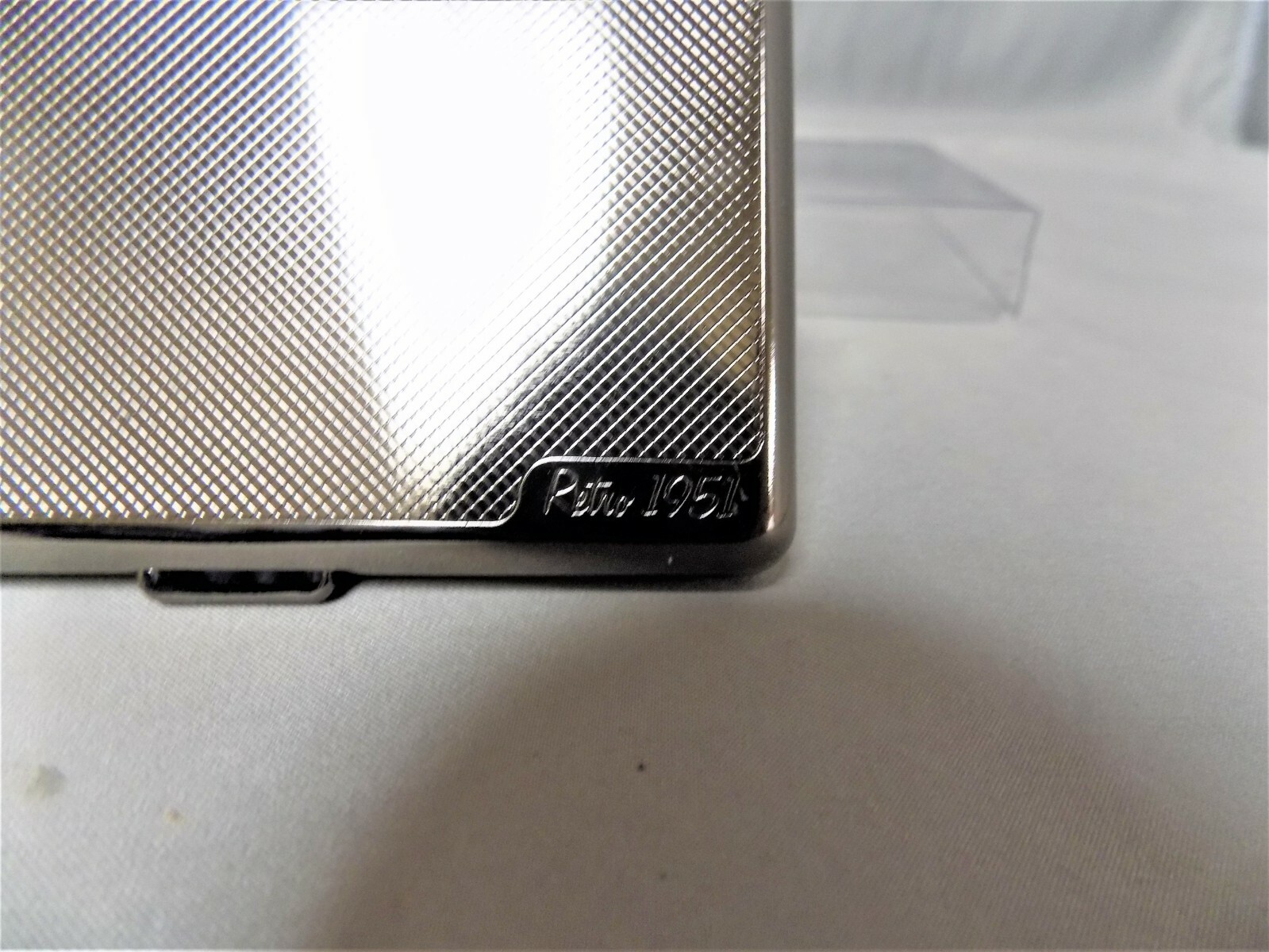STYLISH RETRO 51 DOUBLE SIDED BUSINESS-ID-CREDIT CARD CASE GUN METAL FINISH NEW