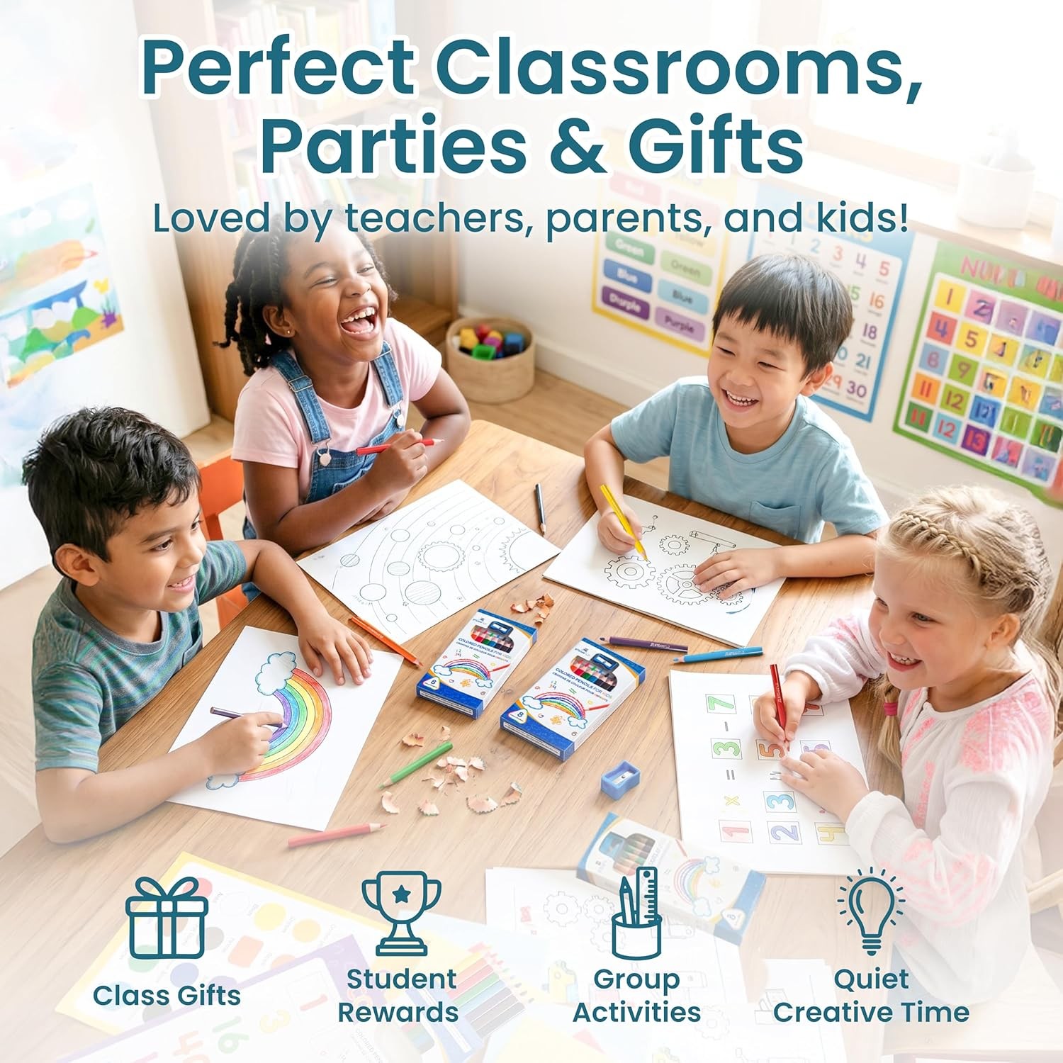 Colored Pencils for Toddlers 3-4 Years – Kids Pencils for Beginners, Toddlers