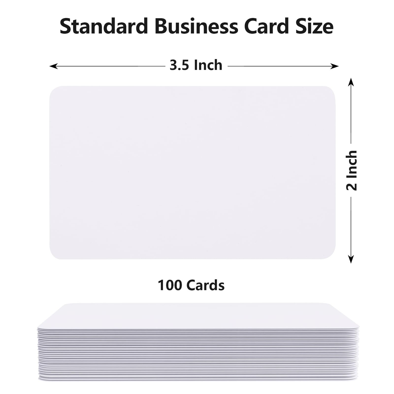 Maxgear 100Pcs Blank Business Cards, 3.5″ X 2″ Kraft Paper Note Card, Thank You