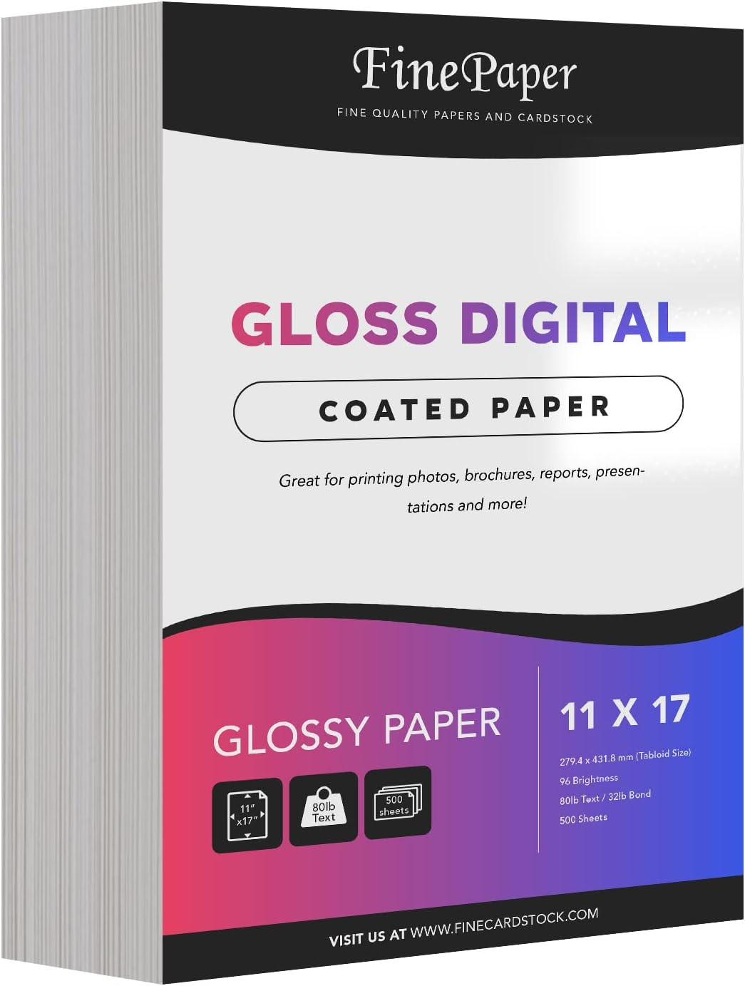 Gloss Digital Paper – Perfect for Color Laser Printing, Design Proposals, Flyers