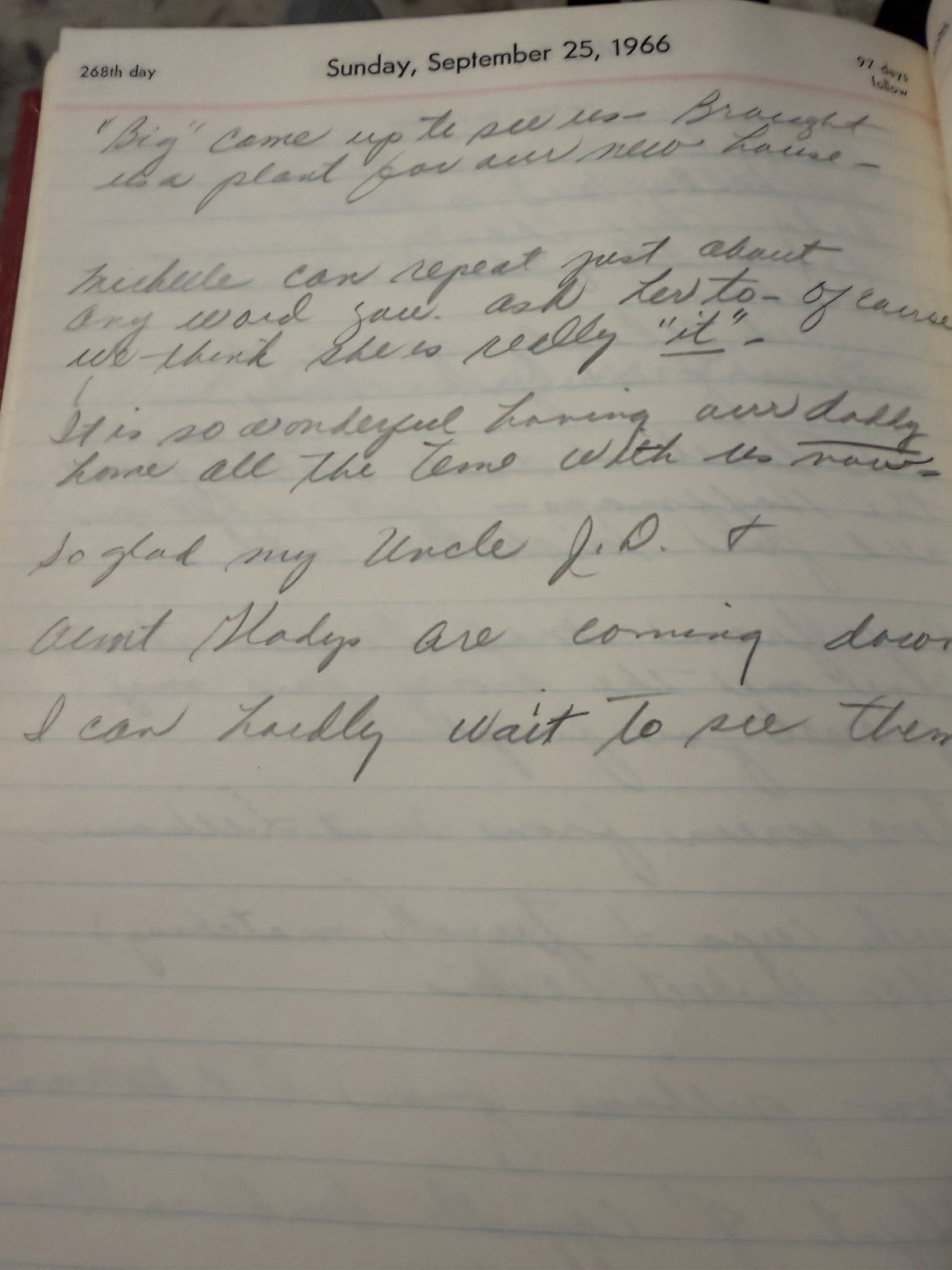 Standard daily journal 1966 The Standard Diary Company & Daily Reminder 1965
