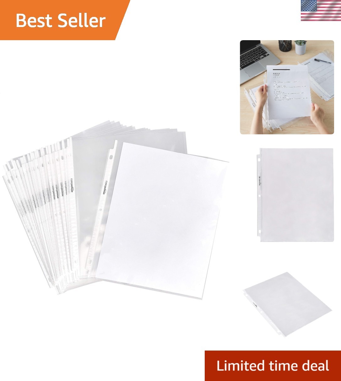Top-Loading Clear Sheet Protectors – Letter Size, 2000 Count for Business Use