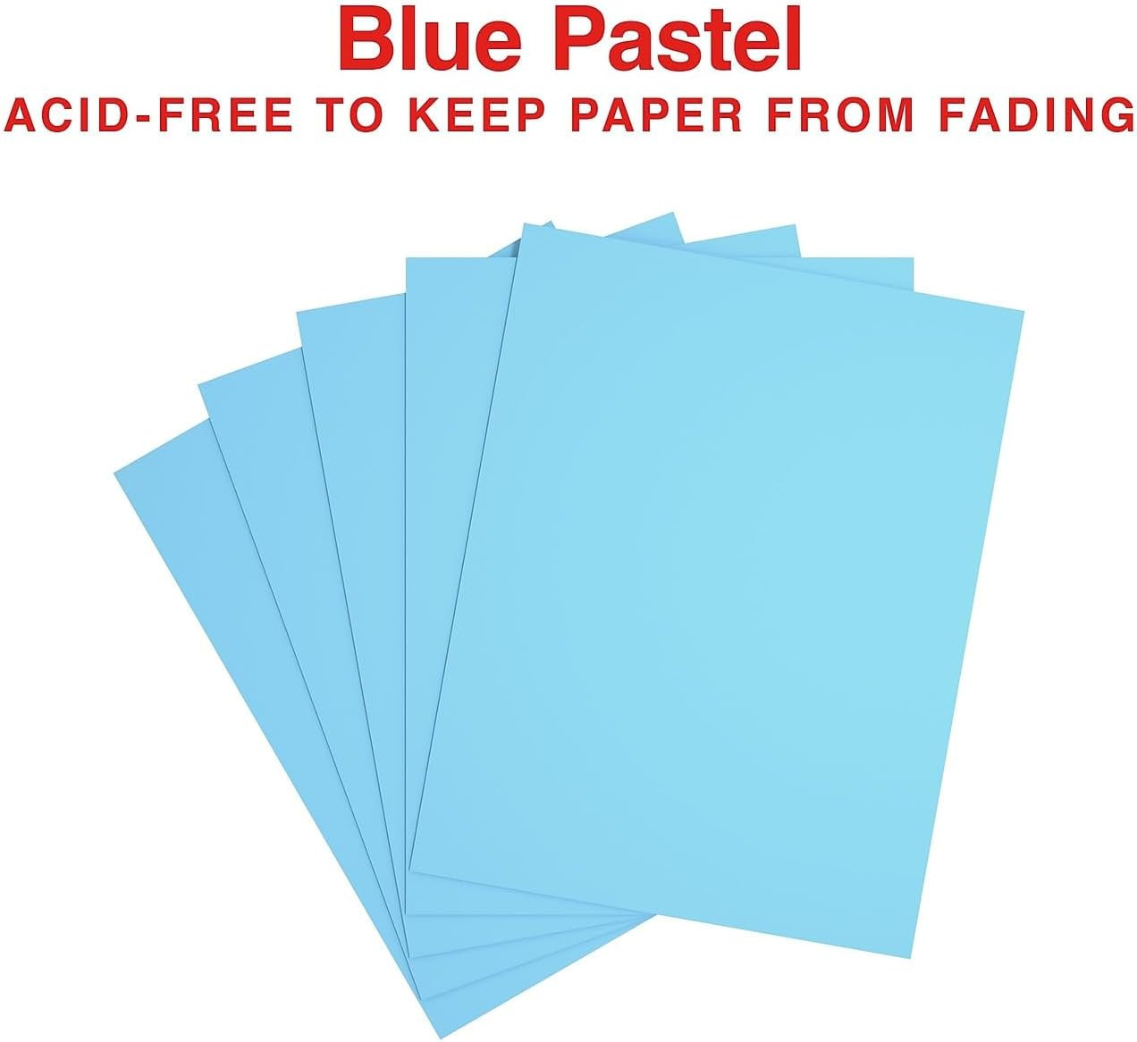 30% Recycled, 8.5 x 11 Inch, 20 lbs, 500-Sheets Pack, Blue, For Office, School &