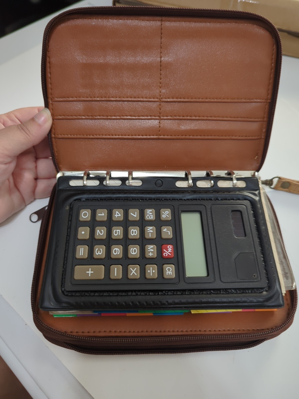 Vintage 1998-2001 Daily/Monthly Planner With Attached Cell Phone Case EUC