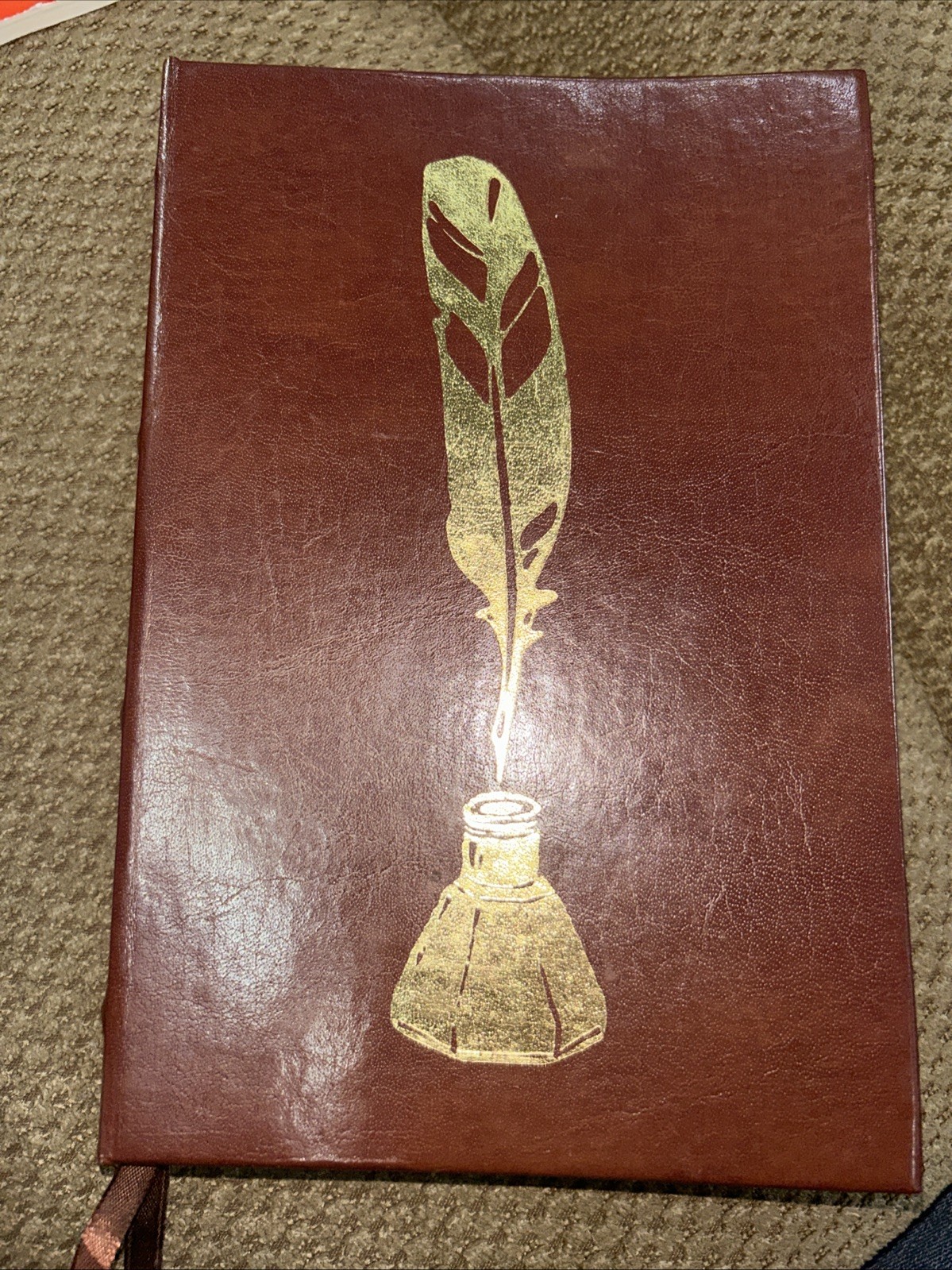 C.R. Gibson Genuine Bonded Leather Journal, By Markings, Smyth Sewn Binding, 192