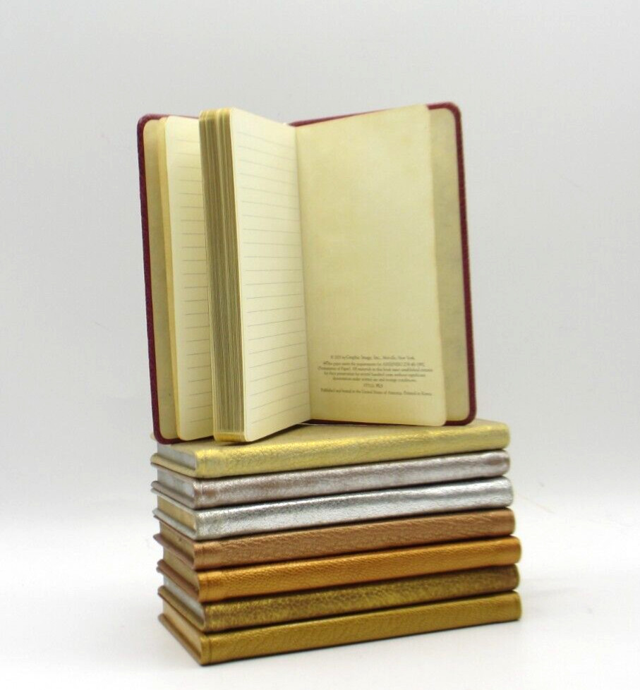 Personal Pocket Notebook Journal Softcover 3×5″ Lined Pages Graphic Image Silver