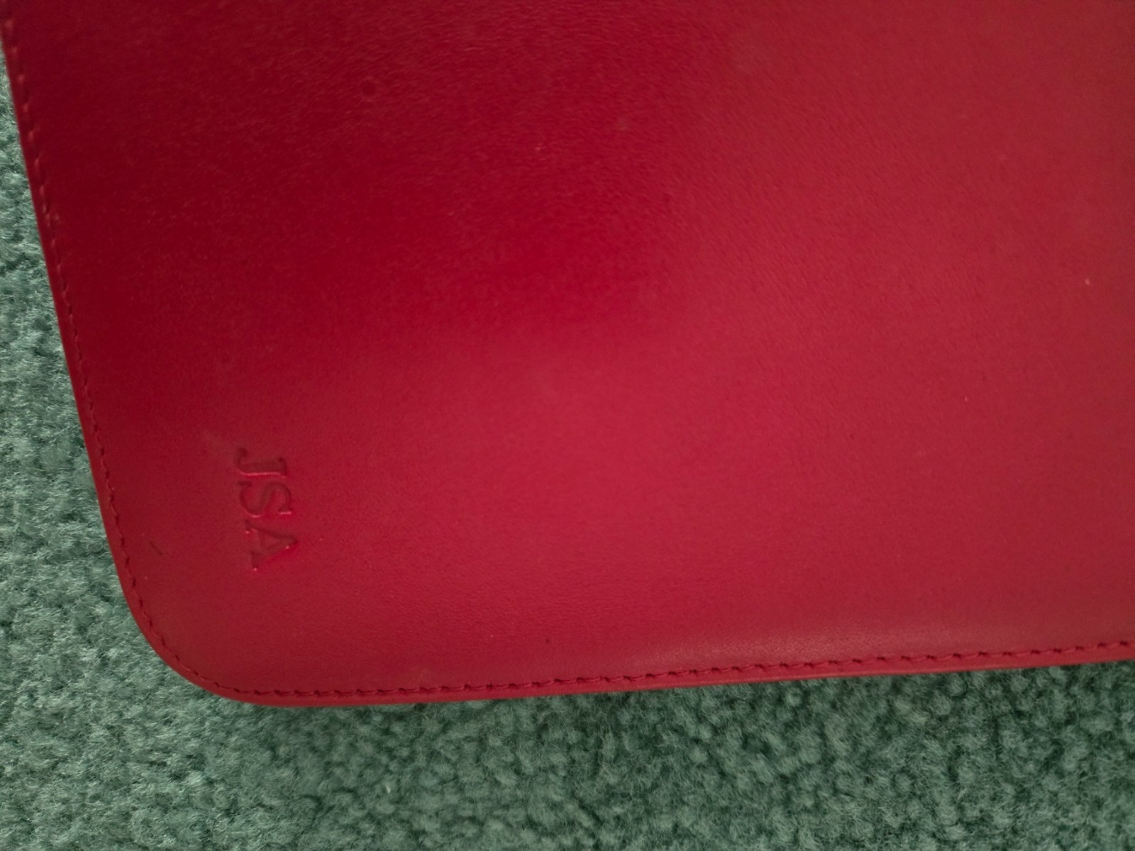 SET Levenger red leather agenda/notebook compact size + 350 circa refill paper