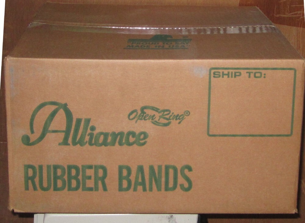 Alliance Rubber Band Sterling Size 8 Light Blue Bulk 25 lb Made in USA