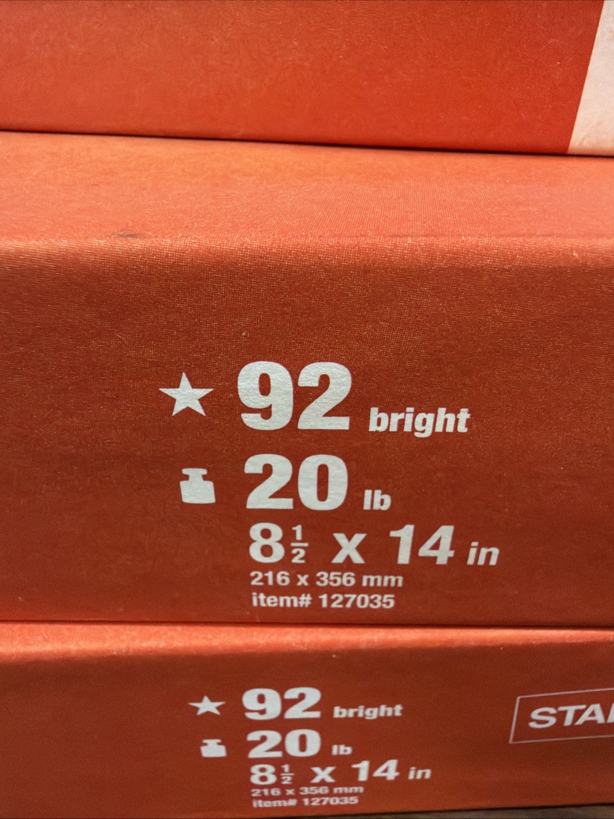 Copy Paper, 92 Bright, 20 lb, 8.5 x 14, Legal Size, White, 1500 Sheets, 3 Reams