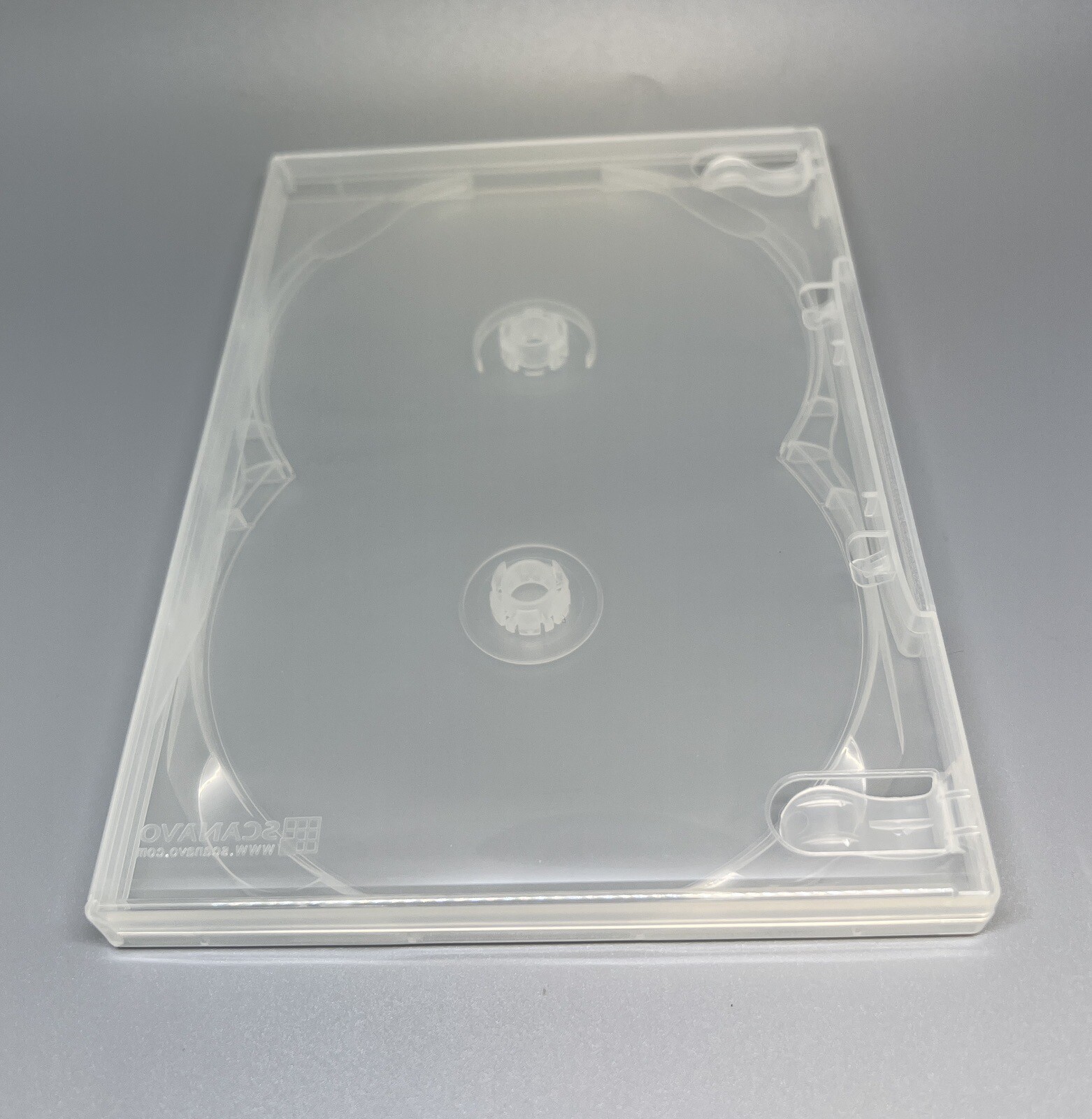 2 Top Quality Original Scanavo 14mm Double (2) DVD Case, Clear, DVD2/ONET.14MM