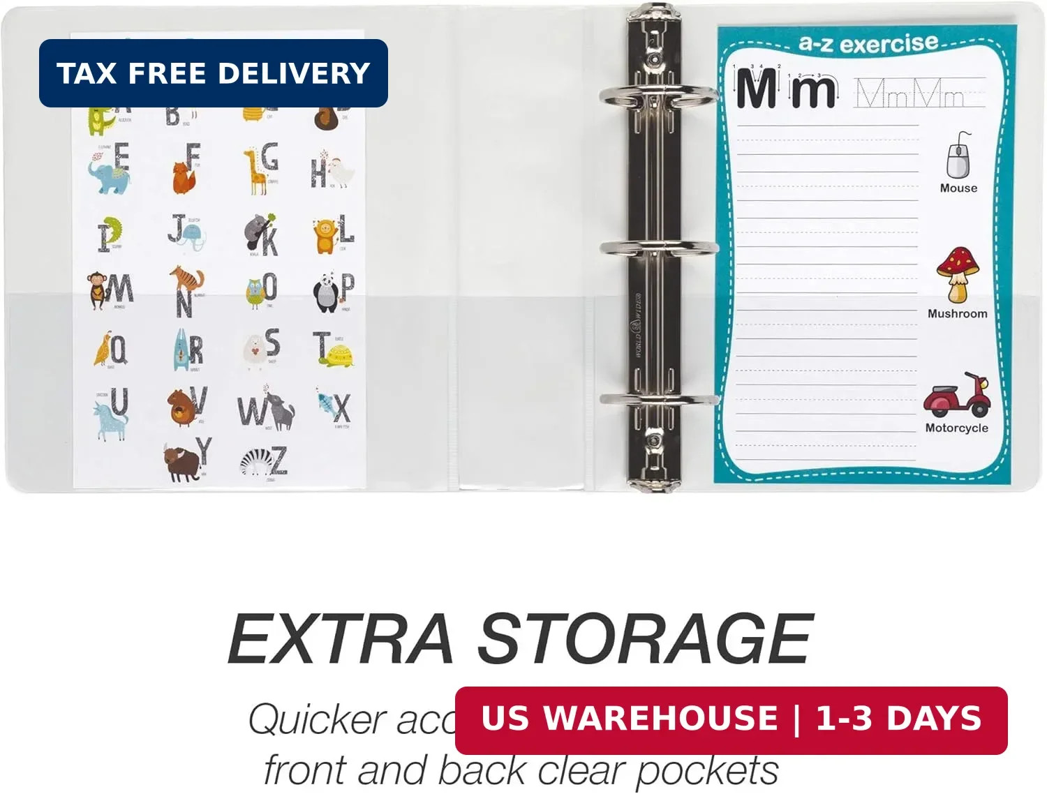Samsill Economy 2 Inch Mini 3 Ring Binder, Round Ring Binder, Holds 5.5 x 8.5 In