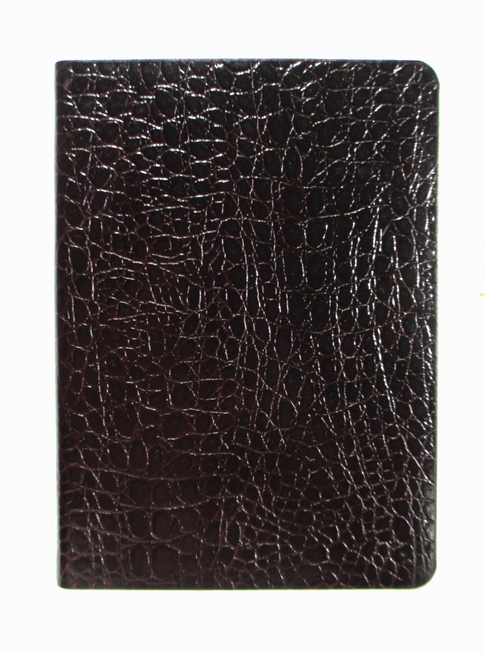 Journal 7″ Leather Soft Cover 224 Lined Pages Graphic Image List$90 Brown Croco