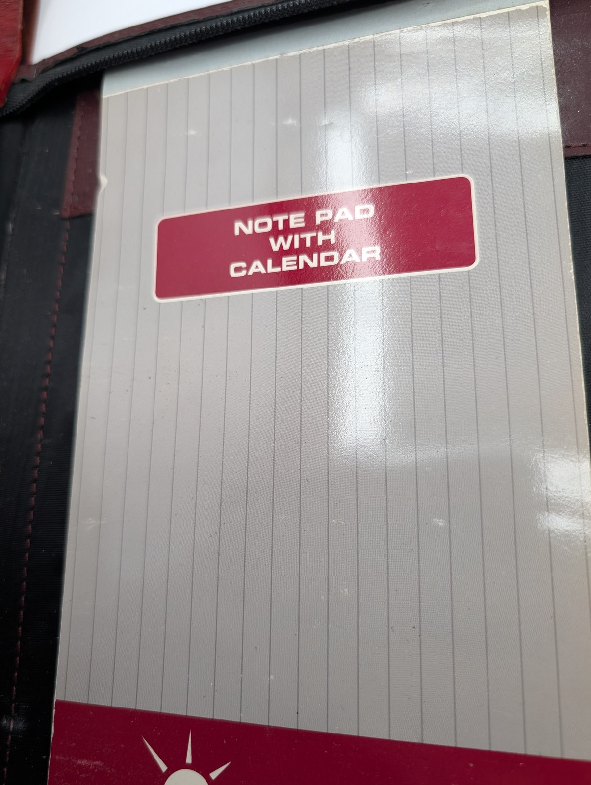 Day Planner Inc. Classic Edition Zippered Organizer Planner Burgundy VTG