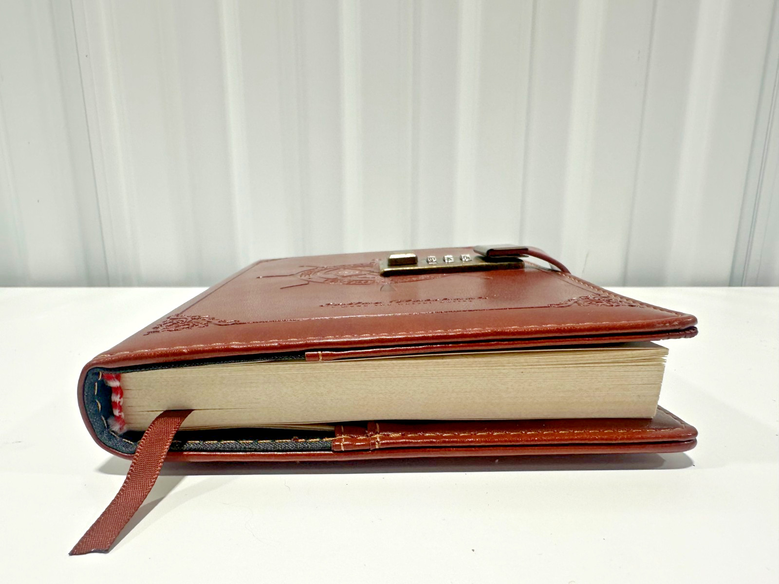CAGIE Journal with Lock Unisex Vintage Sailor Notebook Reusable Faux Leather
