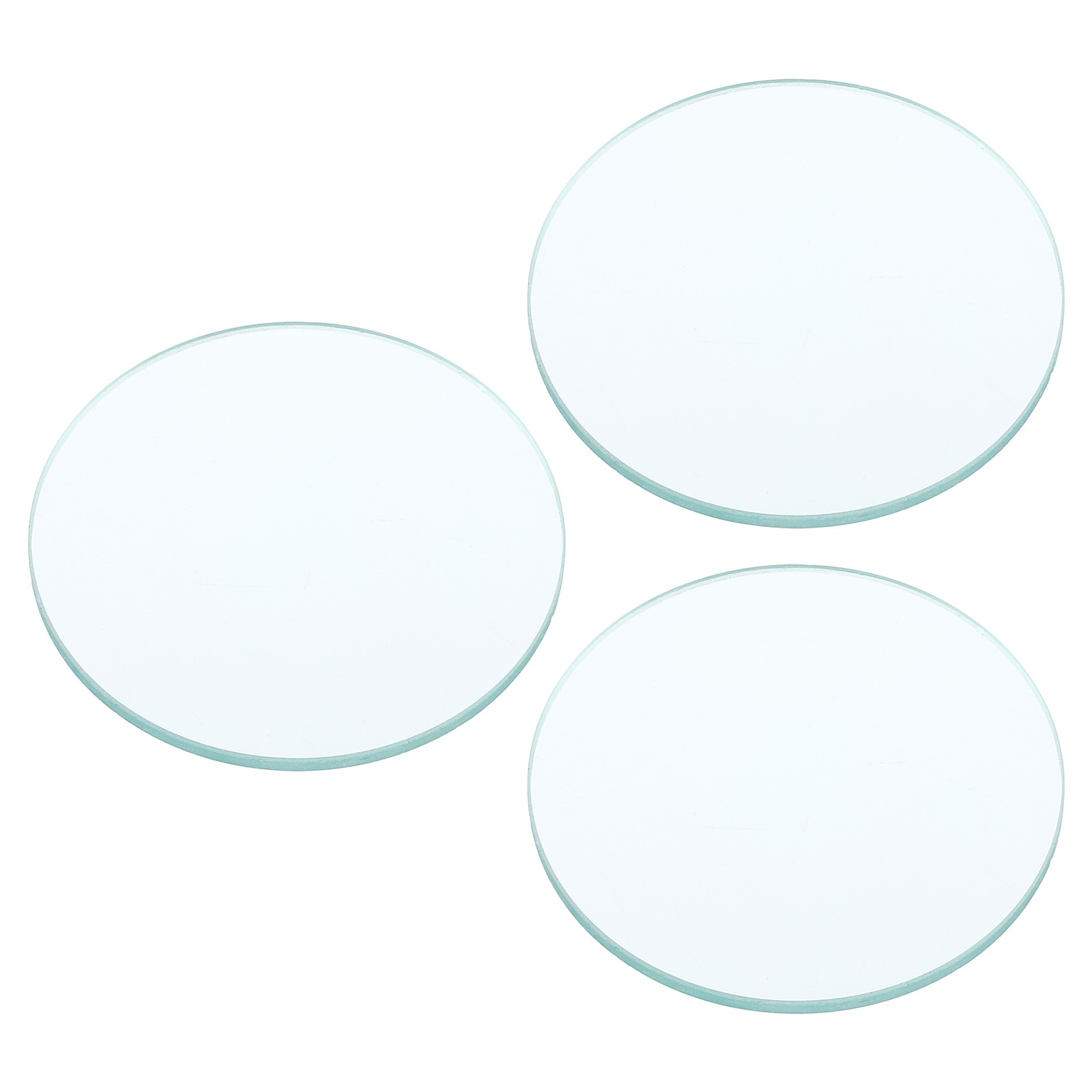 3 Pack 12″ (300mm) Focal Length Flat Convex Lens 50mm Diameter 4mm Height
