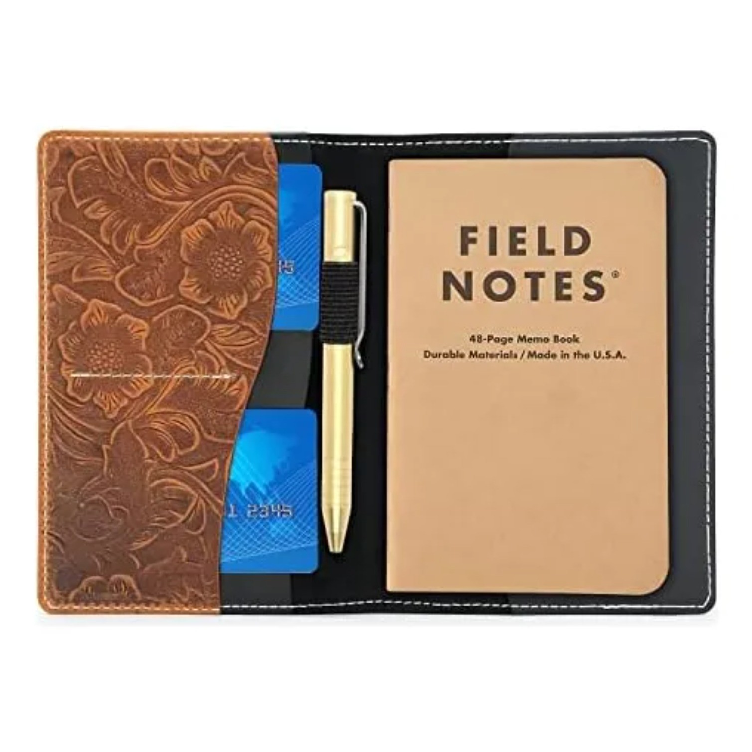 Wegrind Leather Journal Cover For Field Notes Notebook