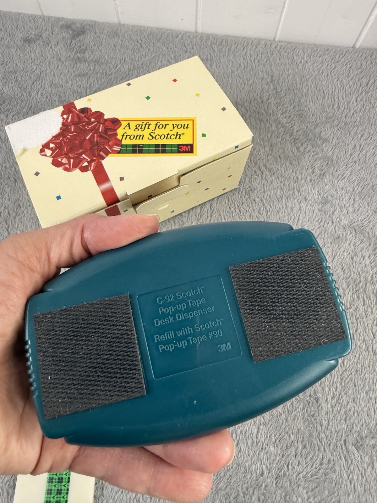 Scotch 3M Pop-Up Tape Strip Wrist Desk Dispenser w/1 Refill Pad Vtg NEW