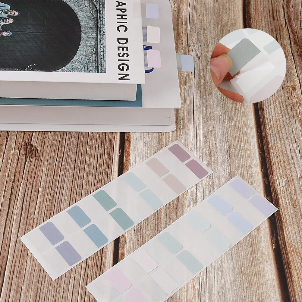 240 Pcs Sticky Index Tabs, Colored Book Sticky Tabs for Notebooks, Repositionabl