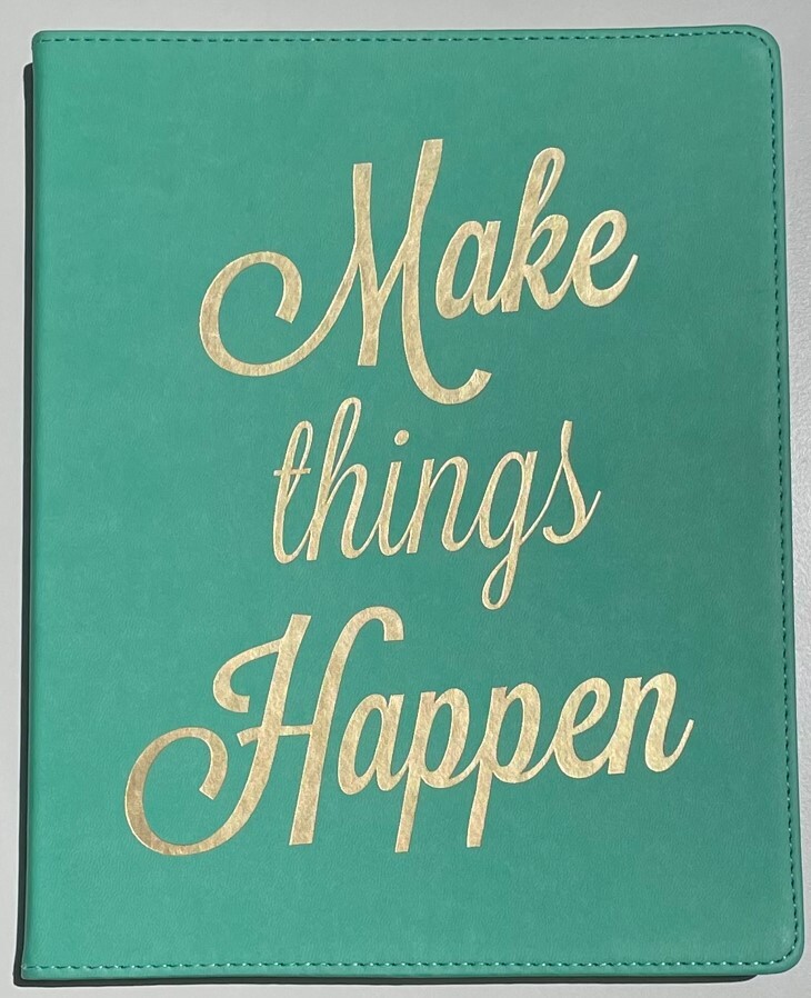 Eccolo Oversized Soft Leatherette Embossed Notebook Journal 10″ x 8″
